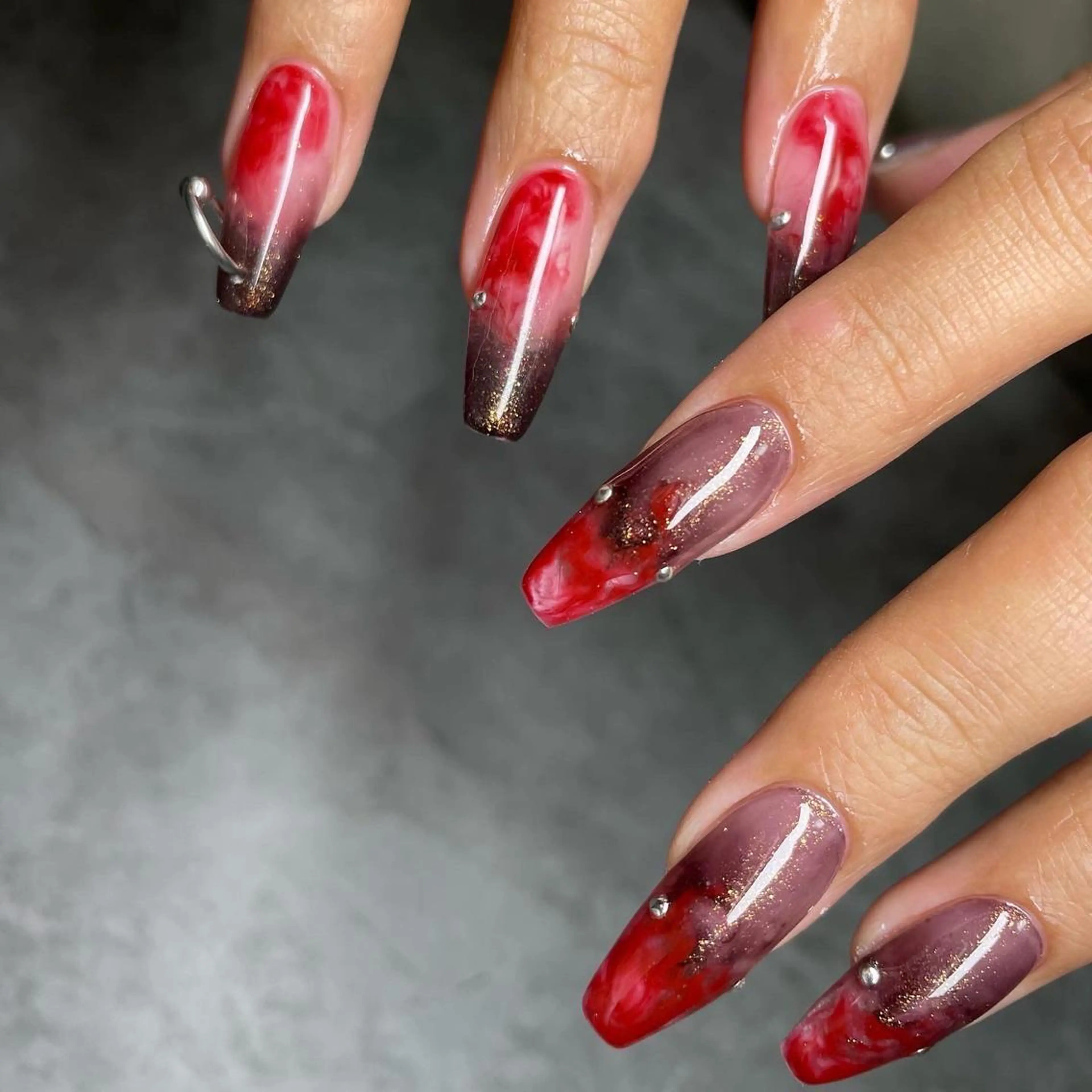 セミロング ネイル スカルプネイル chilli pepperのネイルデザイン