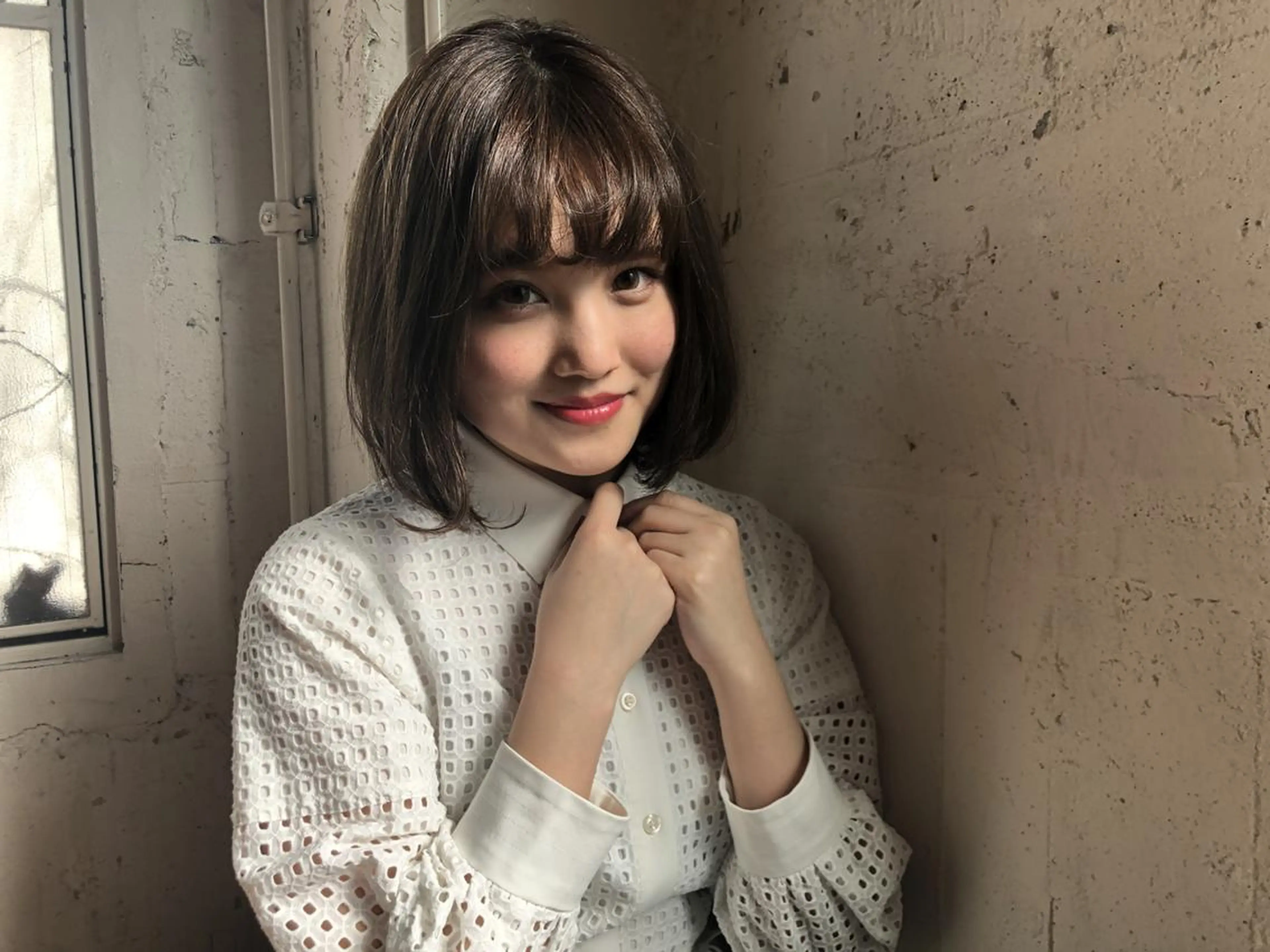 ミディアム カラー パーマ ハイライトカラー ボブ ハイライト アンブレラカラー💫 フェイスフレーミングのヘアスタイル