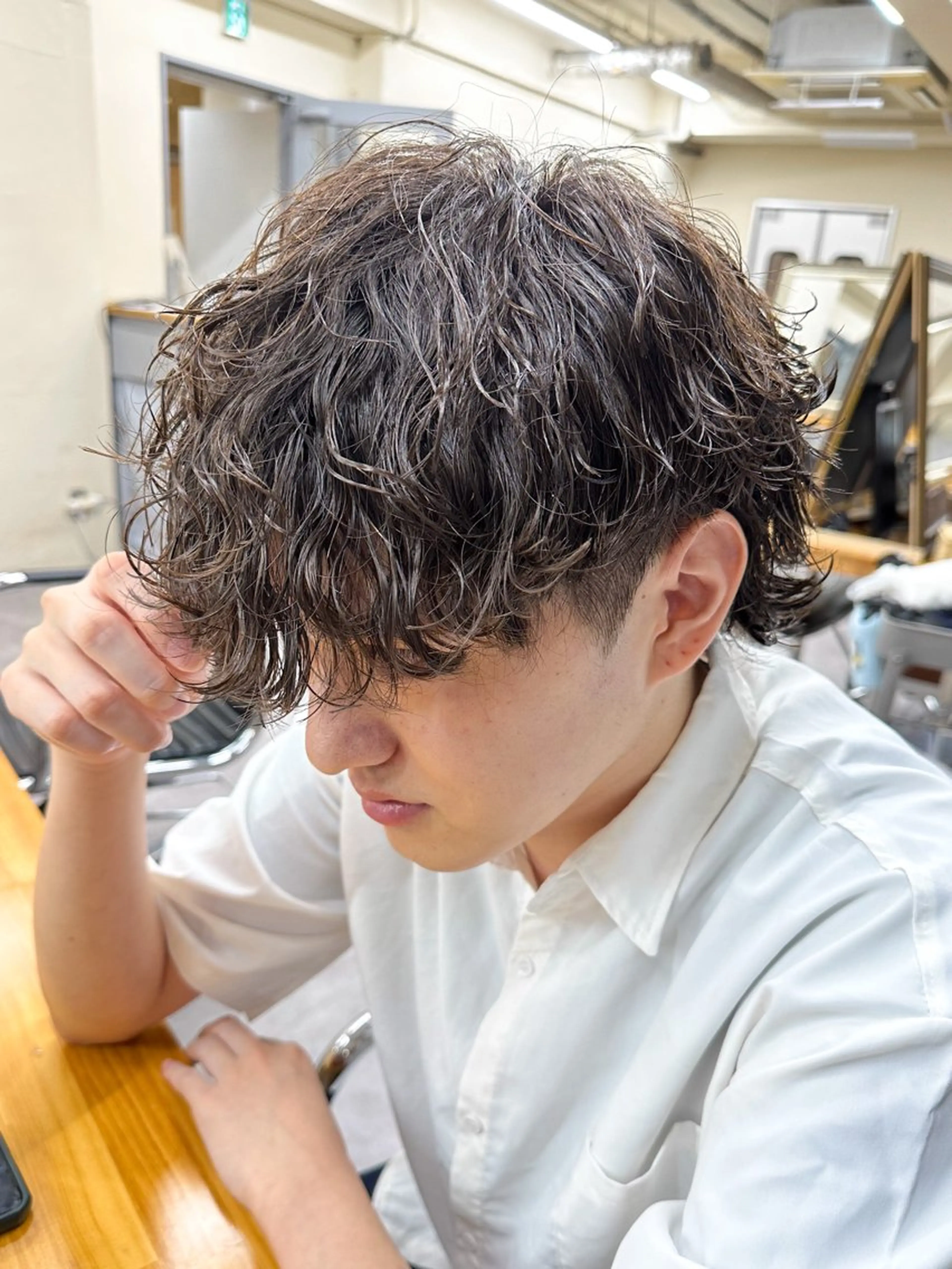 ショート パーマ メンズ メンズパーマ メンズ特化ryoのヘアスタイル