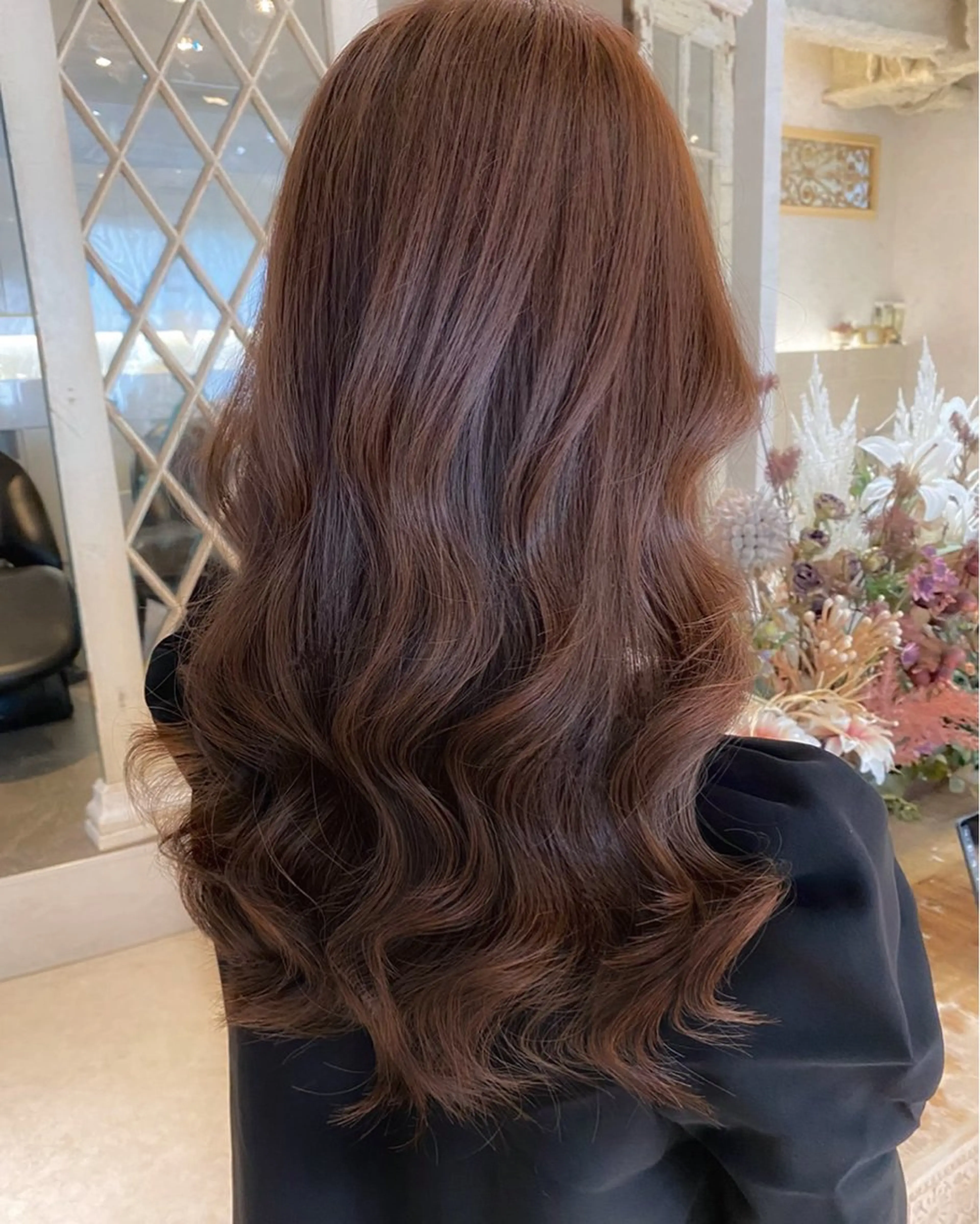ミディアム カラー ベージュカラー 黒髪 ブリーチ ブルーカラー ブルーブラック カット ヘアカラー トリートメント 木屋元一/透明感 /レイヤー/顔まわりのヘアスタイル
