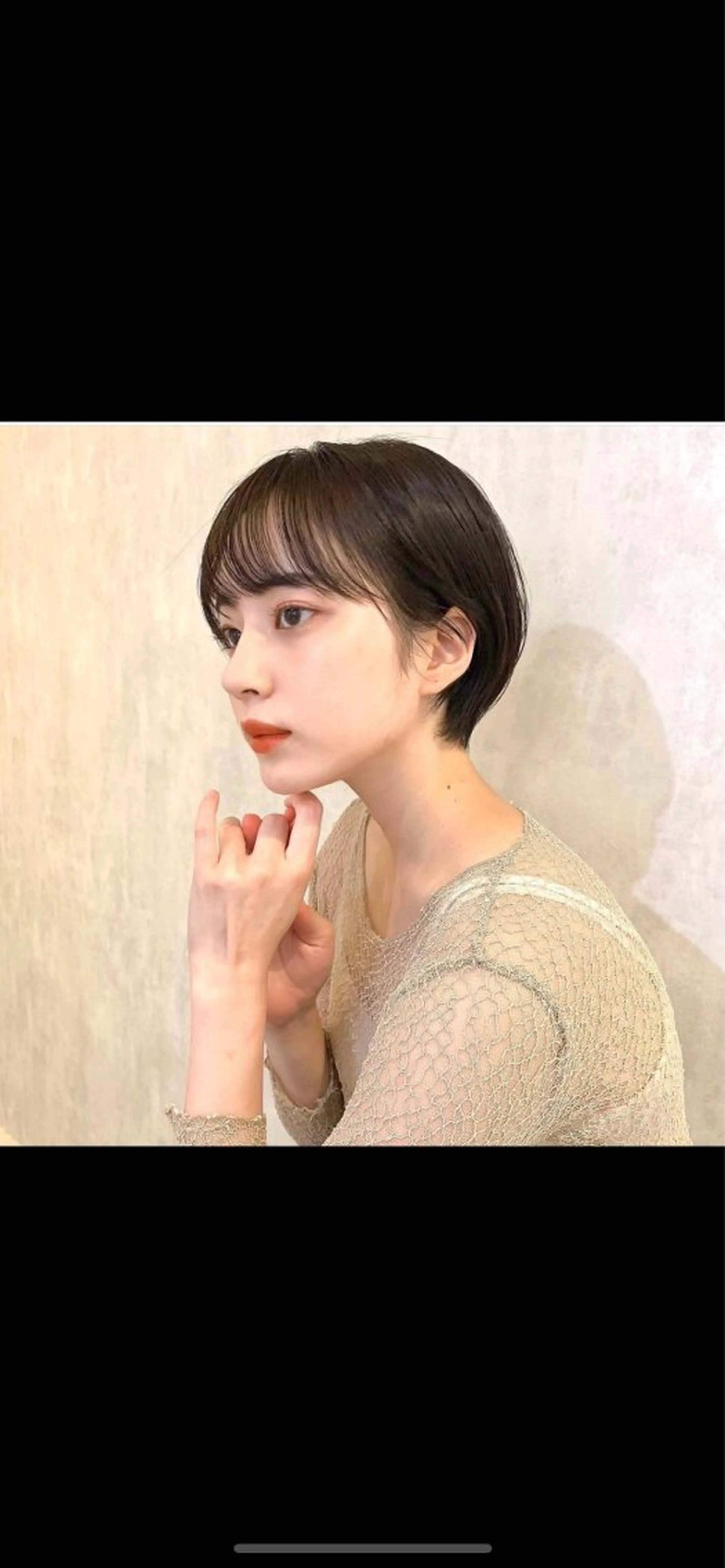 ショート ショートボブ ボブ ショートヘア 上田 エミのヘアスタイル