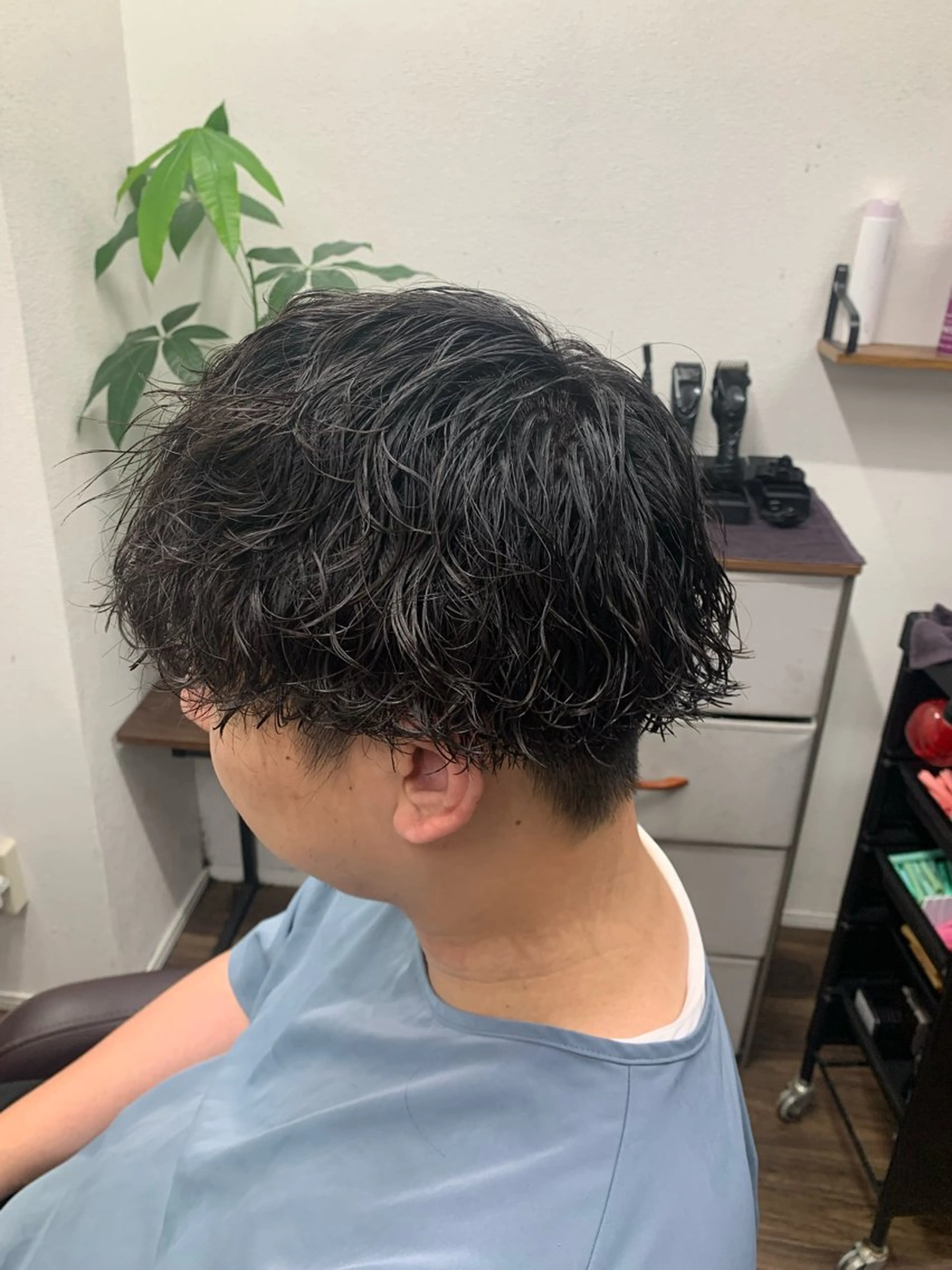 メンズ パーマ 深野 ちさとのヘアスタイル