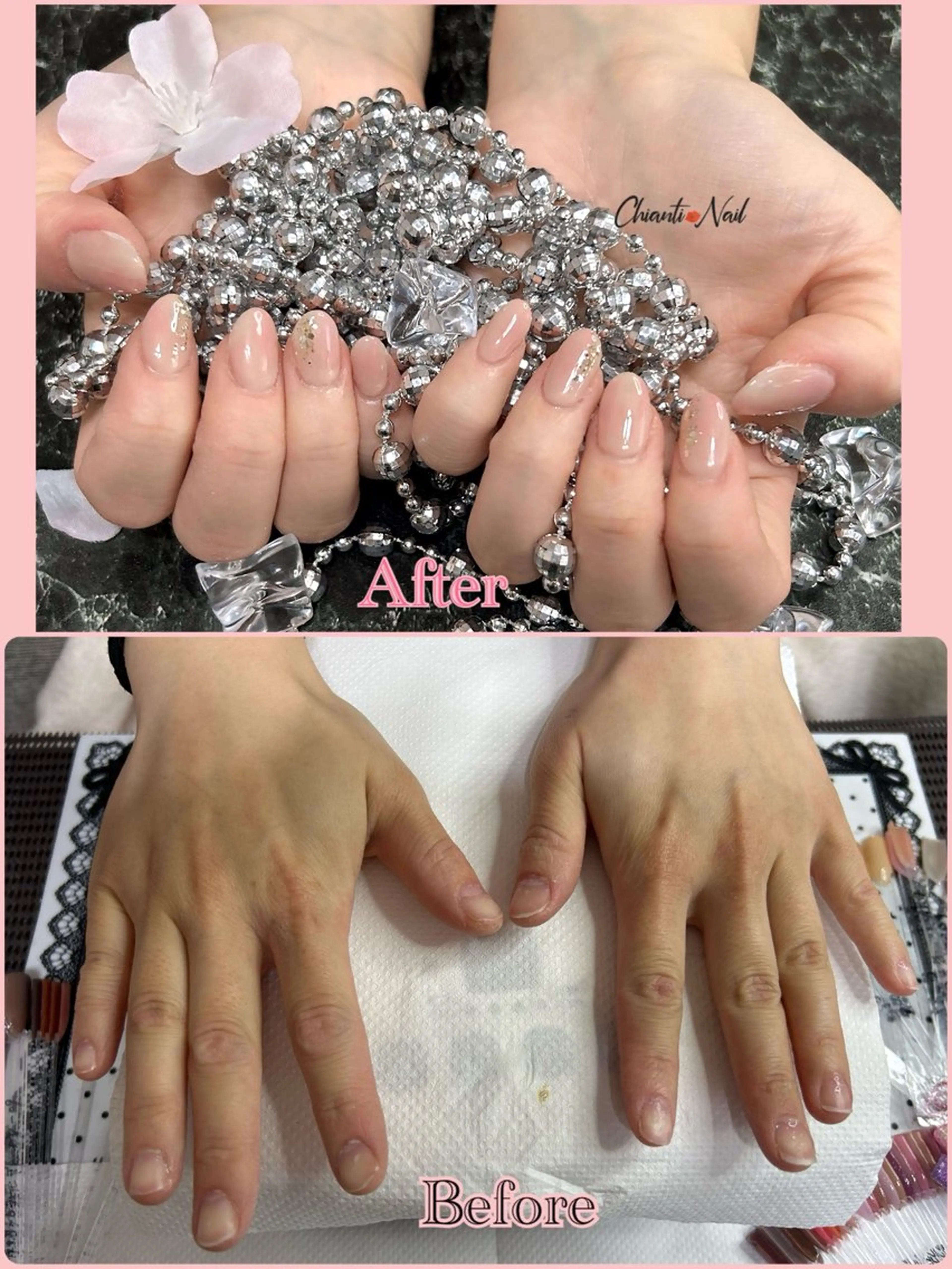 ネイル 長さ出し Chianti Nailのネイルデザイン