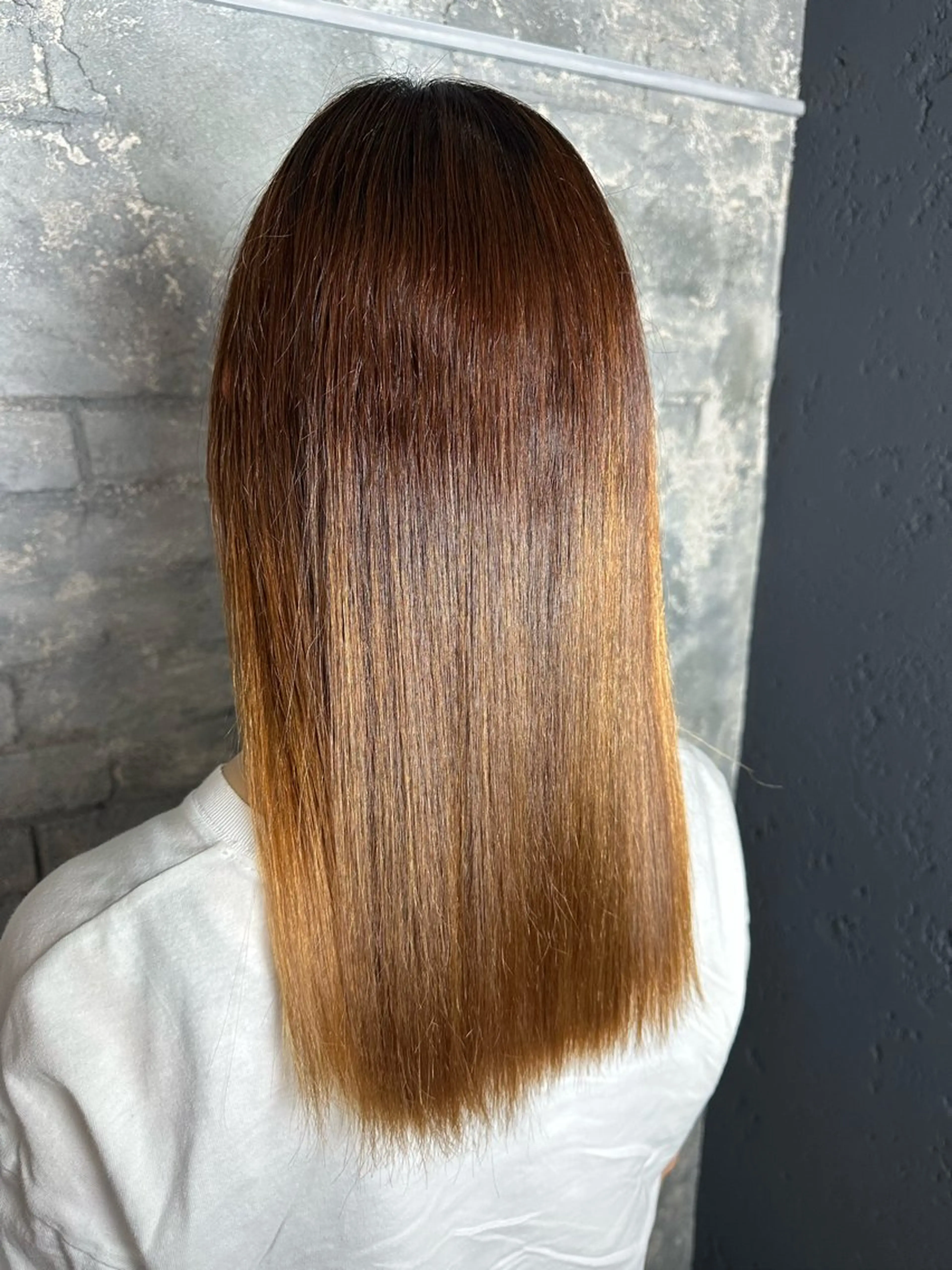 セミロング 縮毛矯正 カラーモデル募集中 🩶REI🩶のヘアスタイル