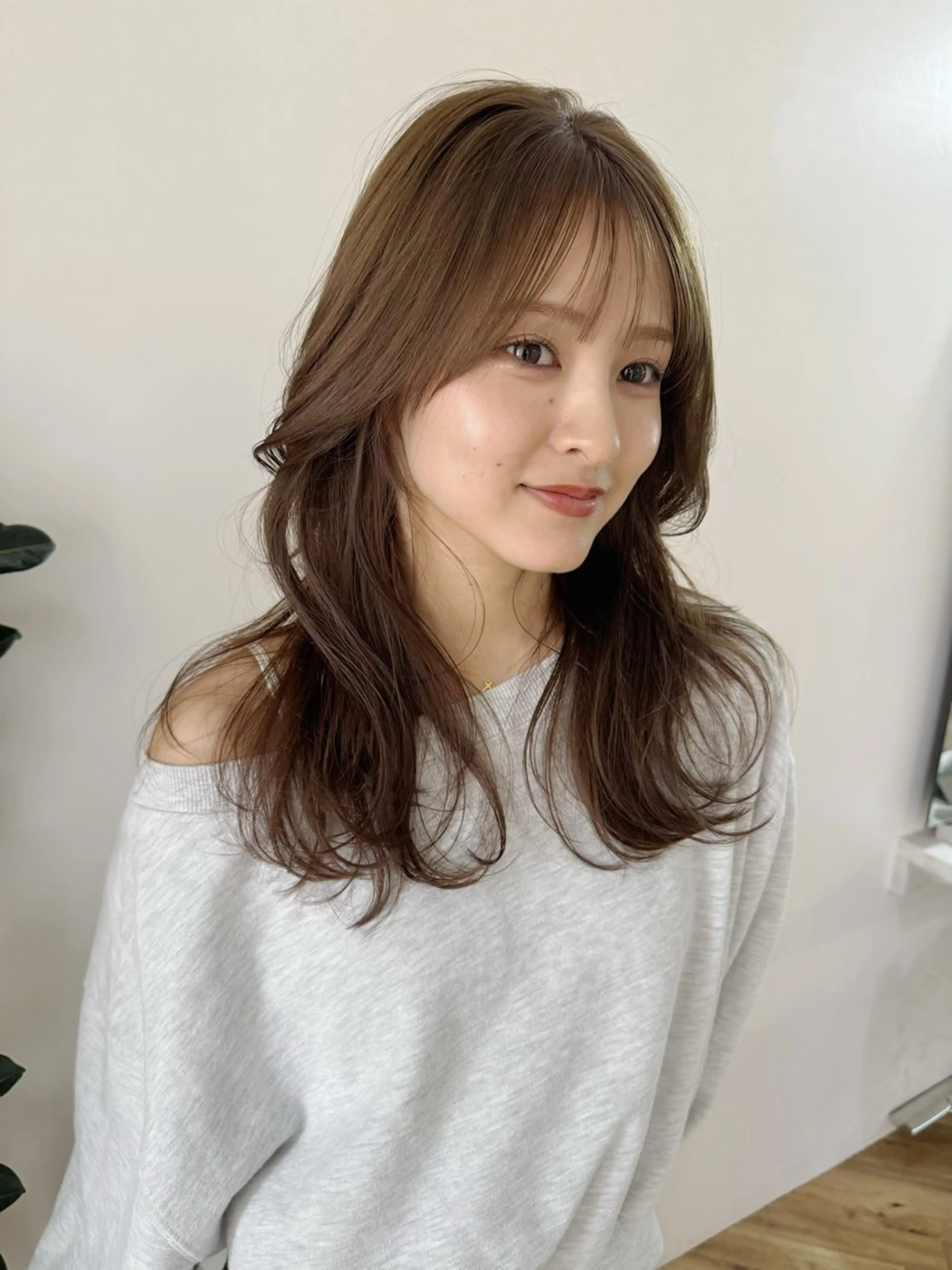 セミロング カット パーマ AMATELAS zero所属・透明感×似合わせ 都会的スタイル/杉田のヘアスタイル