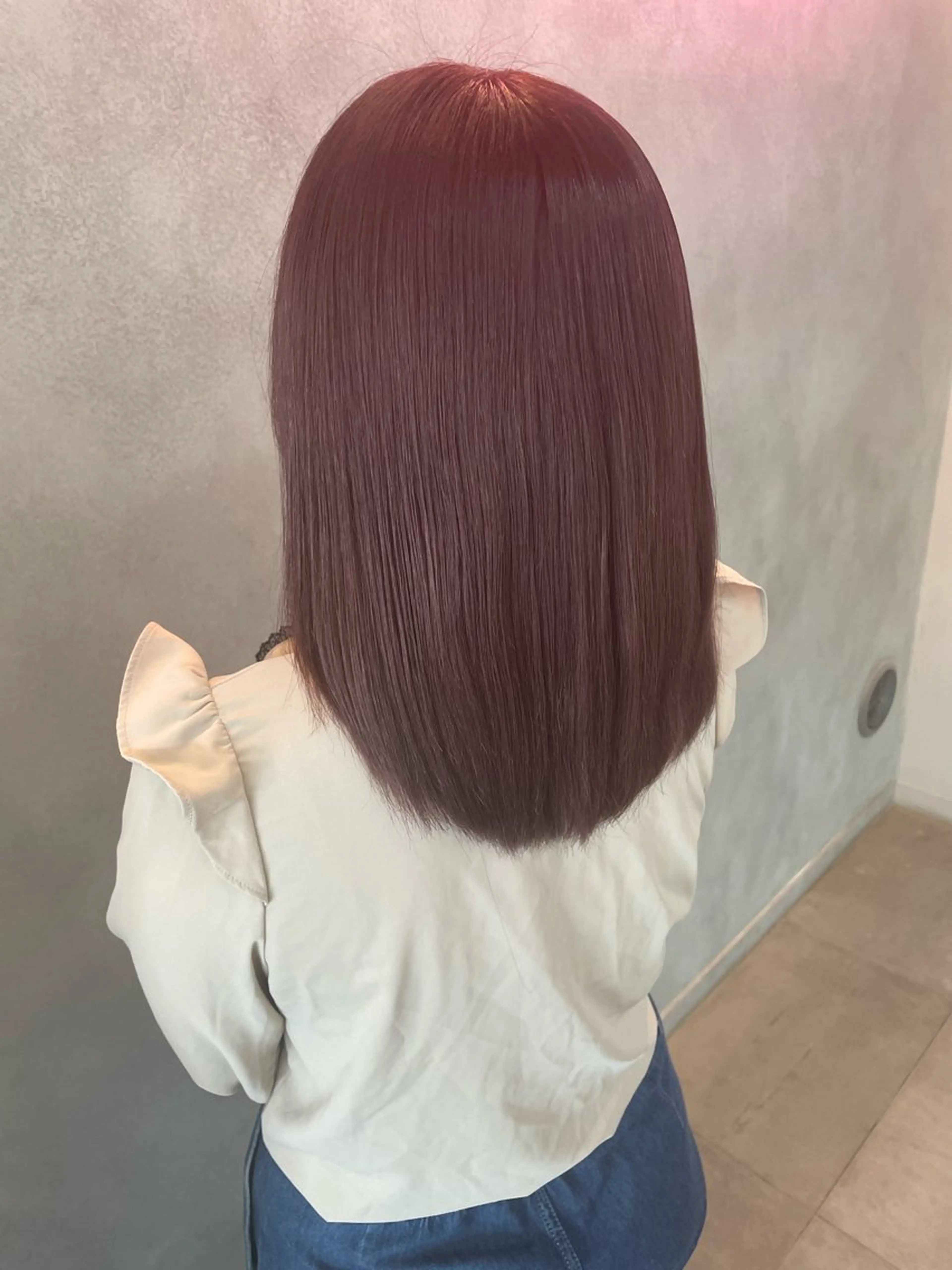 ミディアム カラー カット 縮毛矯正 辻堂メンズ特化 メンズパーマ鈴木優哉のヘアスタイル