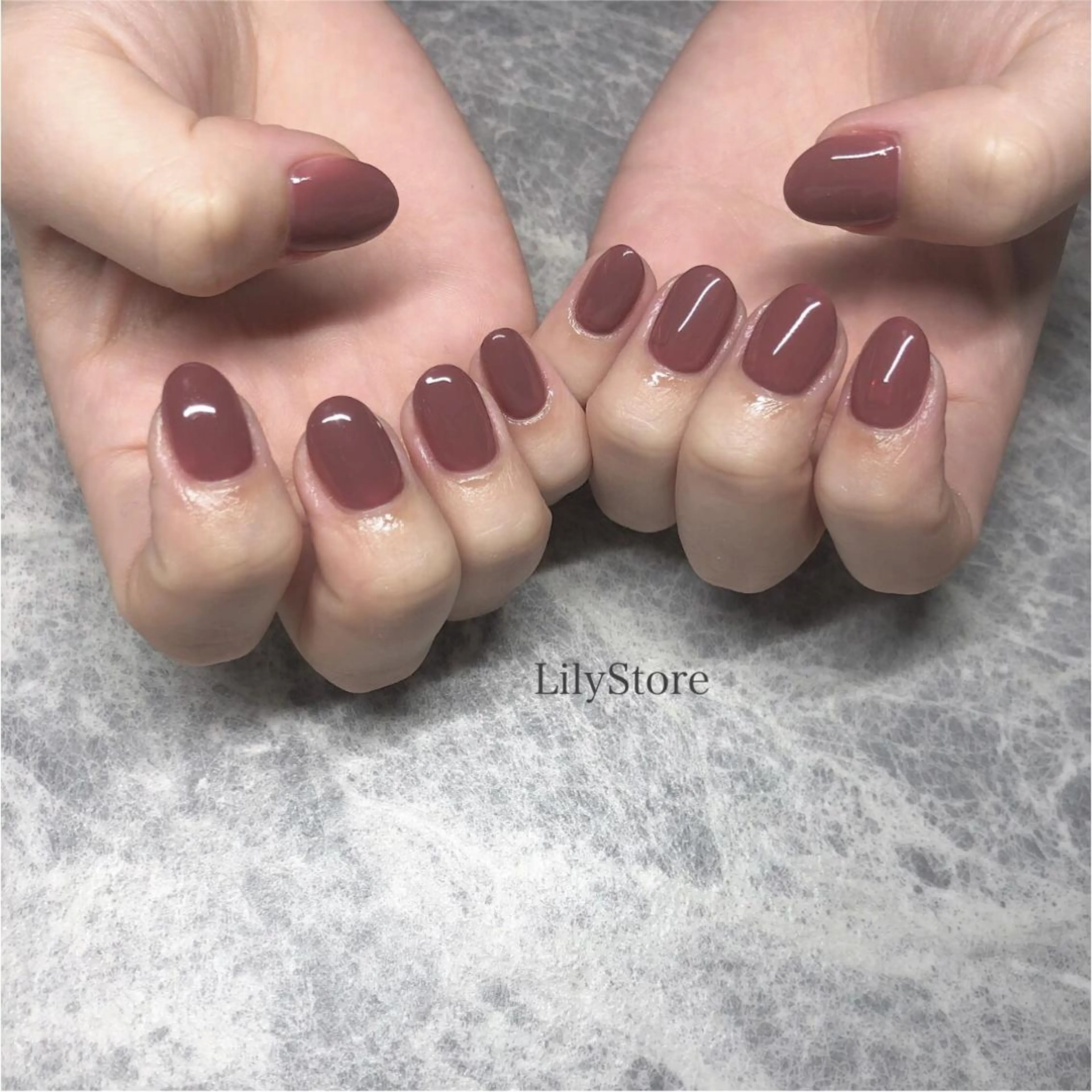 ネイル ワンカラーネイル Lilystore ishidaのマツエク・マツパデザイン