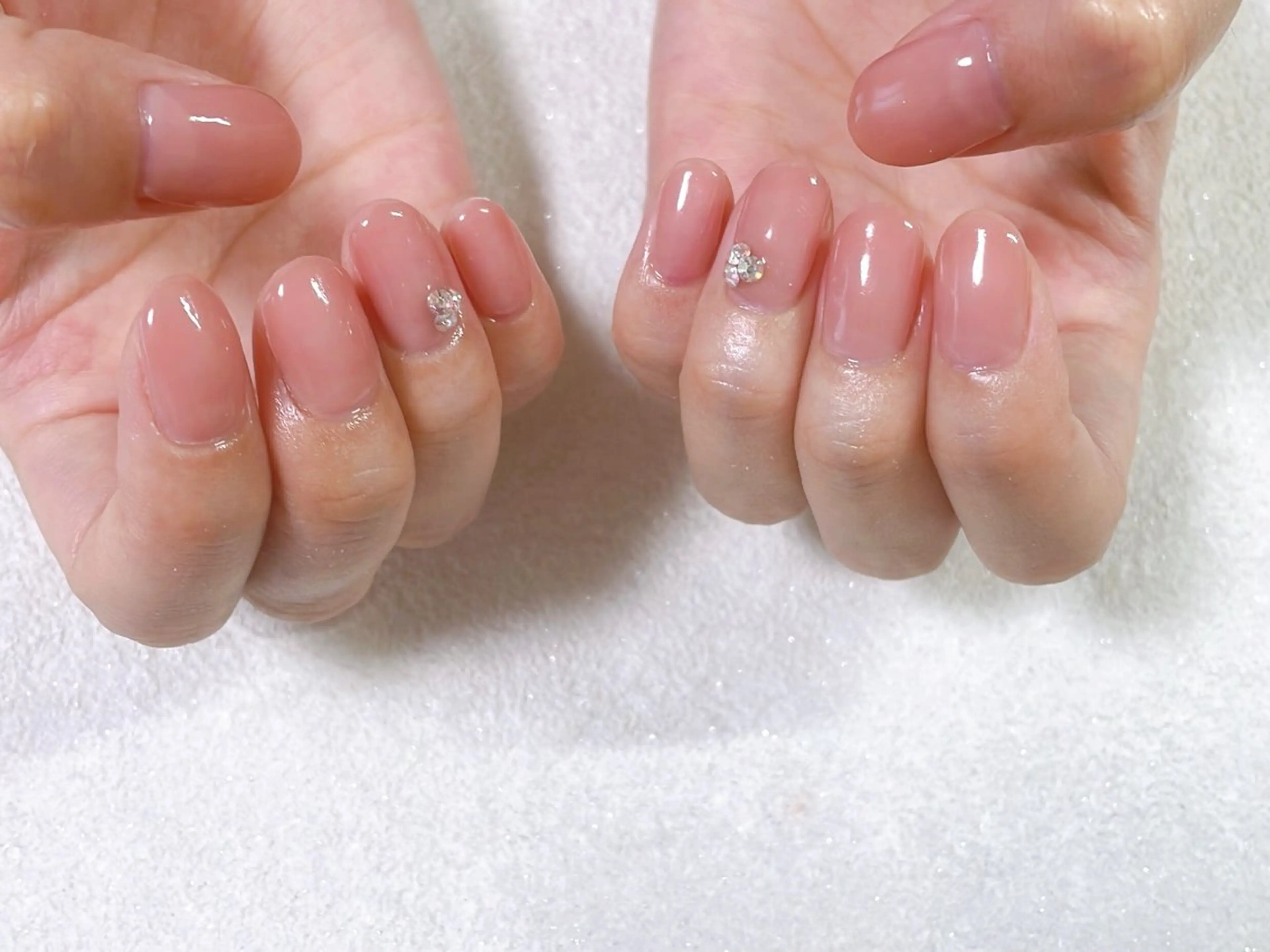 ネイル オーロラネイル フットネイル フレンチネイル ジェルネイル 韓国ネイル Mogu nail 二子玉川のネイルデザイン