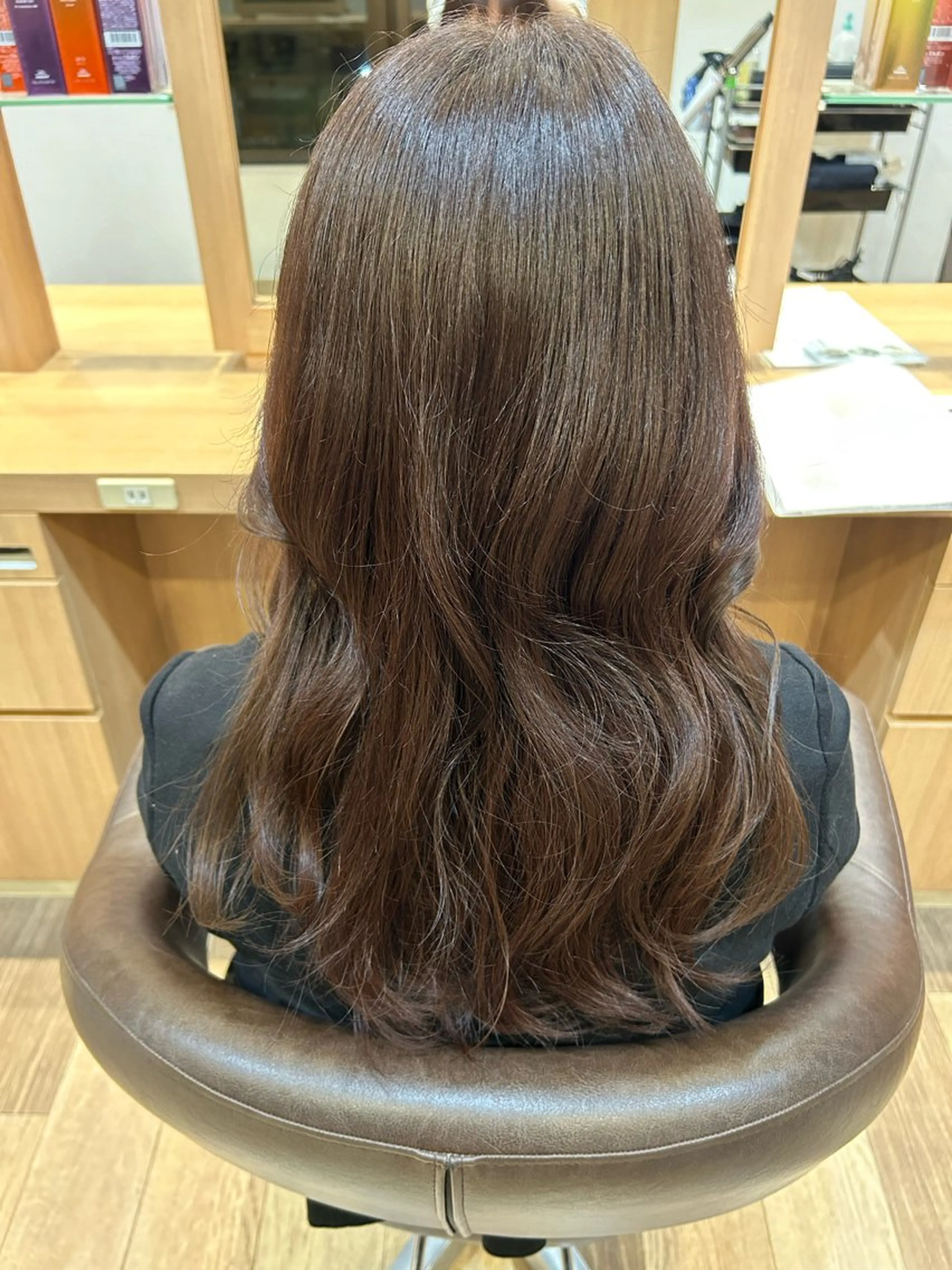 カラー ブラウンカラー ショコラブラウン ヘアカラー トリートメント 後藤 莉子のヘアスタイル