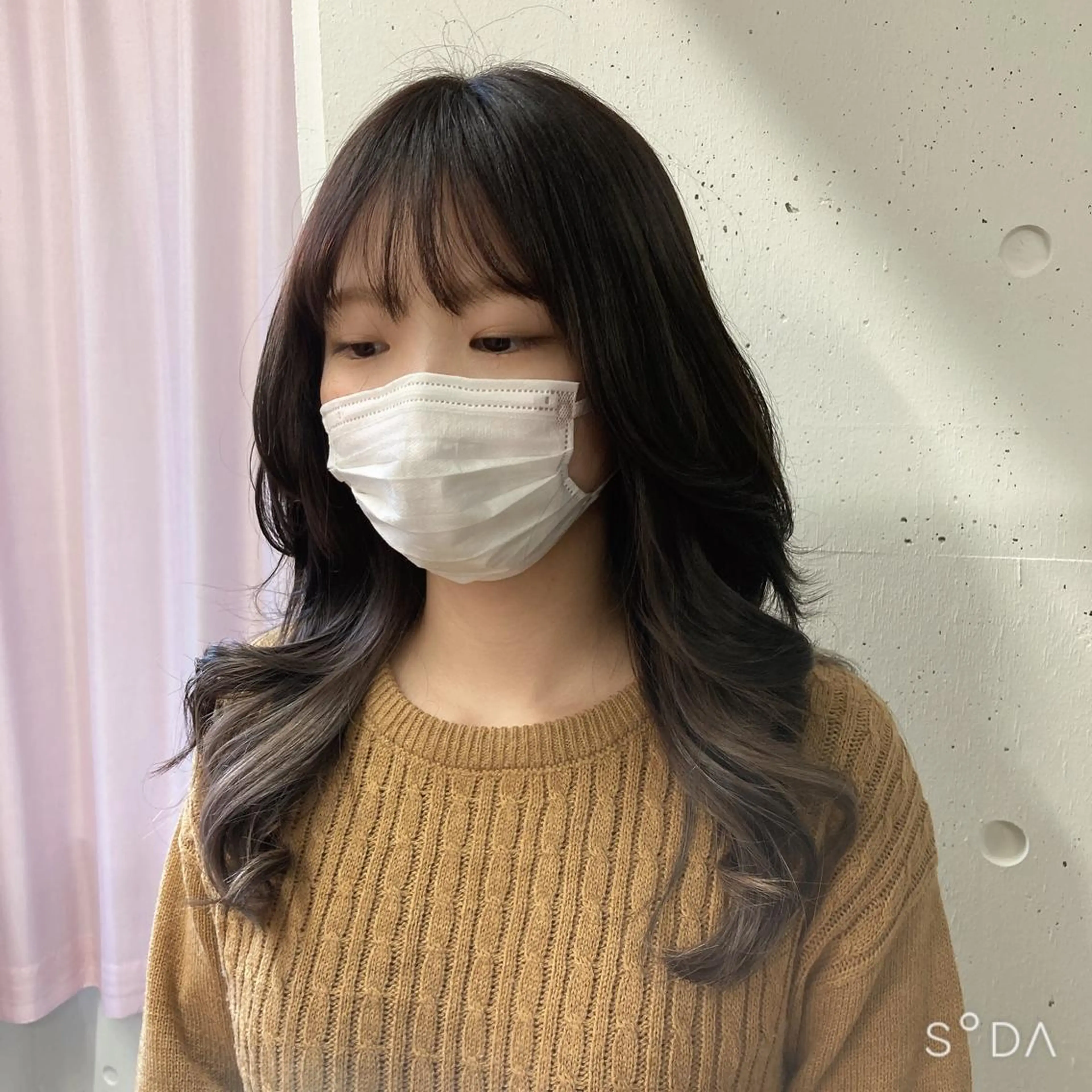 ロング カラー ハイライトカラー メッシュ ハイライト カット ヘアカラー ミルミー美容室所属・🦄💒💓齎藤 七海子🦄💒💓のマツエク・マツパデザイン