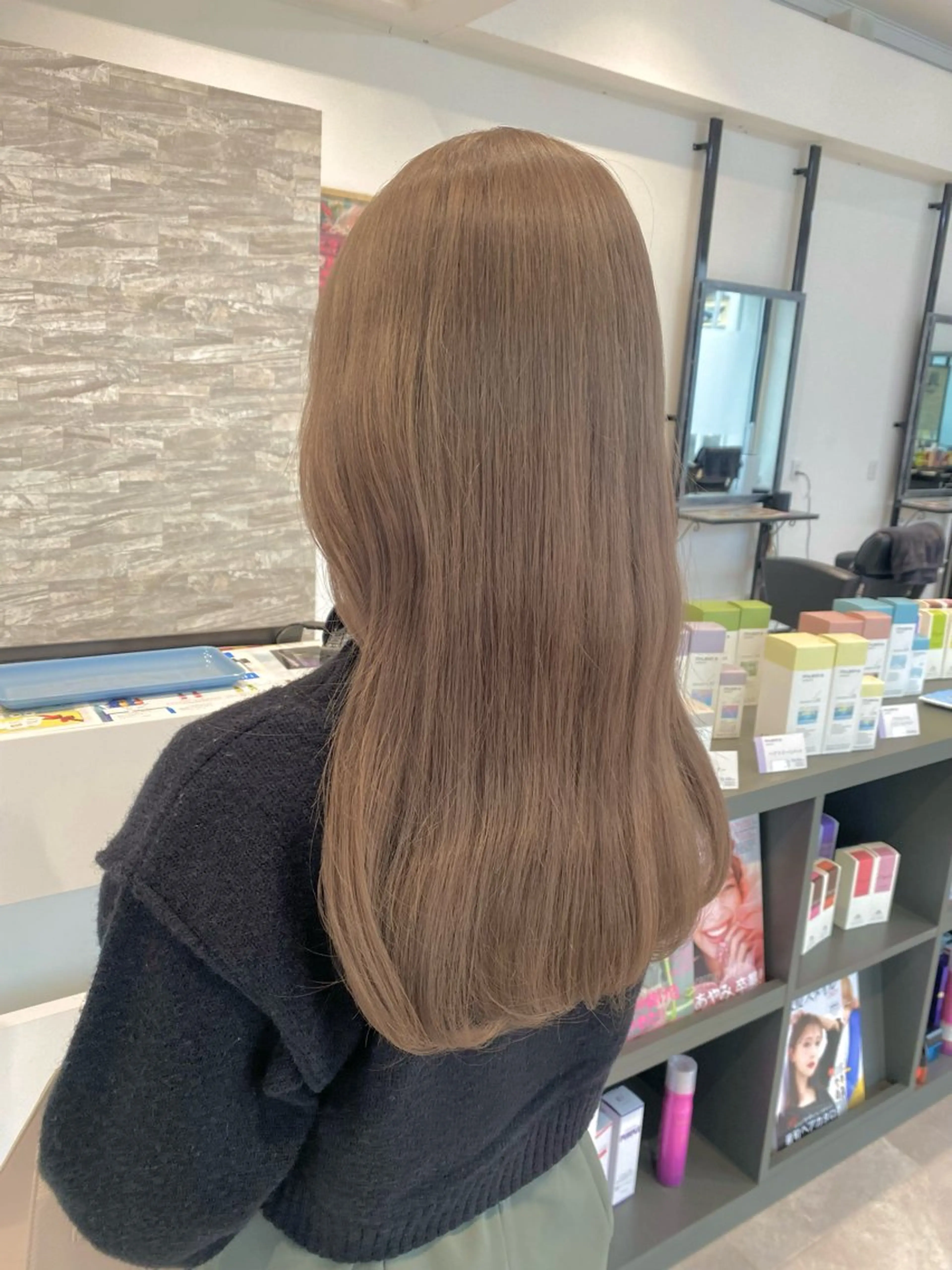 ロング ヘアカラー JILL    hair所属・maki💖 暖色カラーのヘアスタイル