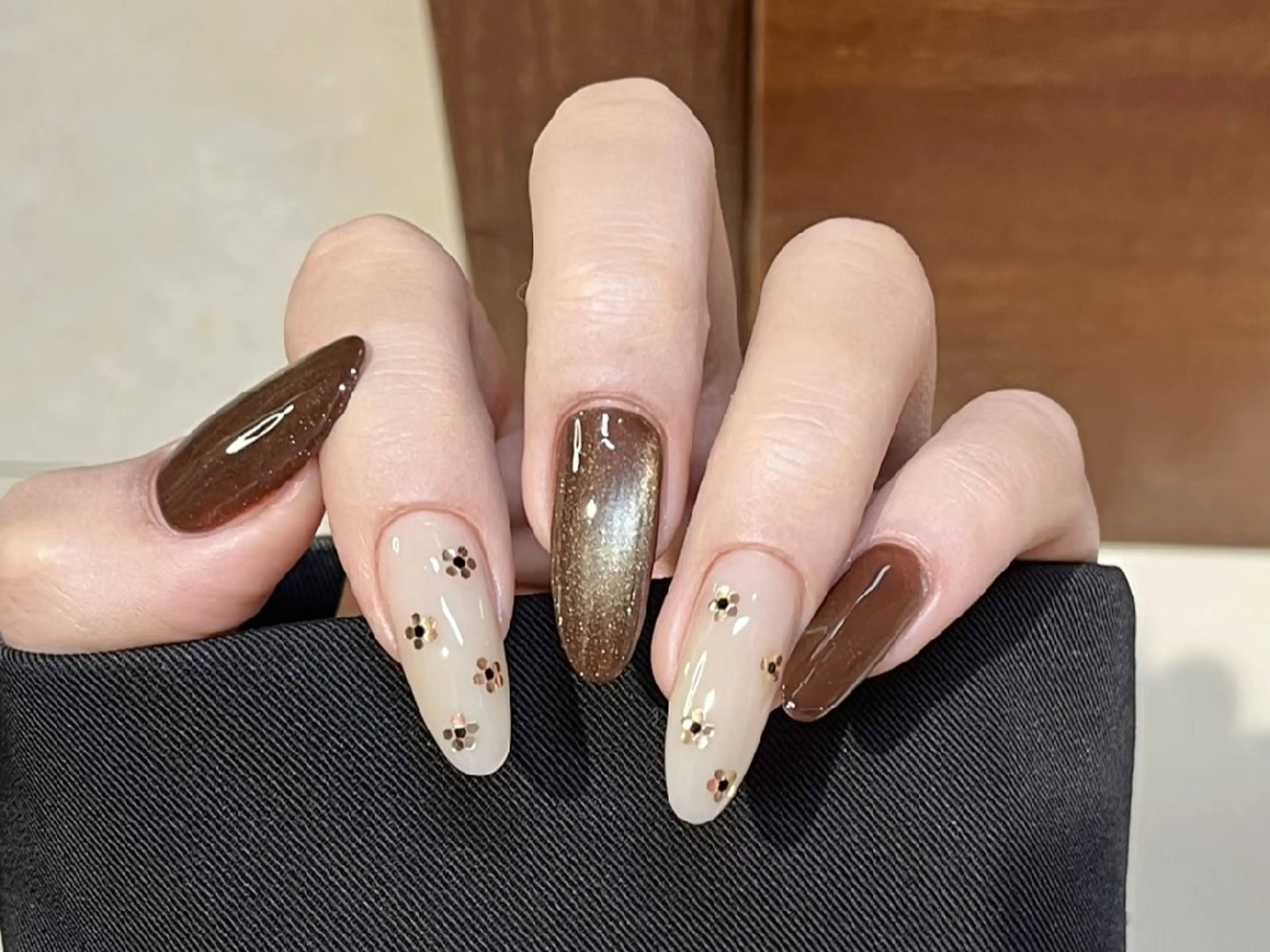 ネイル マグネットネイル シンプルネイル MIYUKI  美桜のネイルデザイン