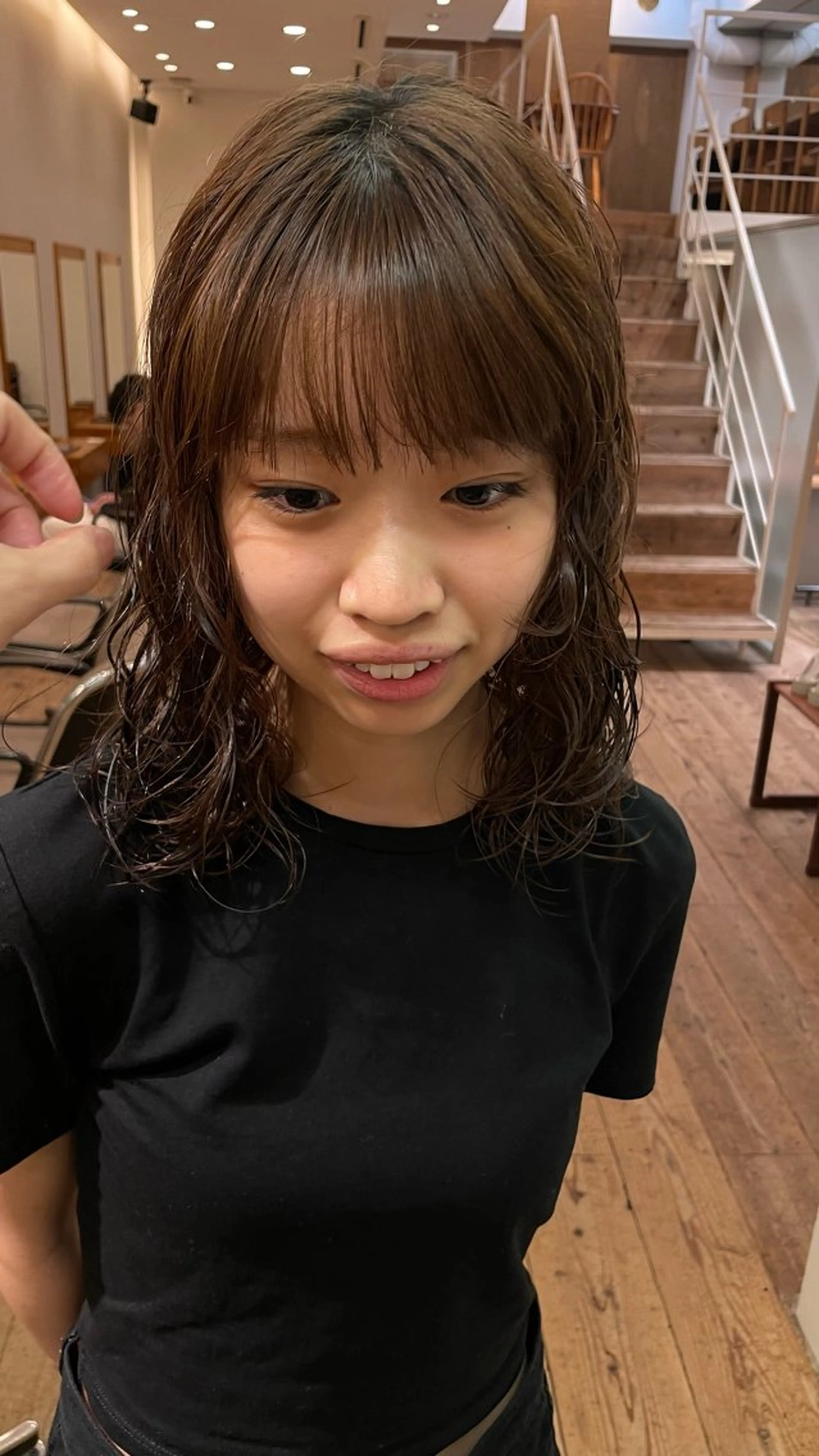 ミディアム パーマ ミディアムパーマ ボブ 原宿/パーマ 🧺ユウマのヘアスタイル