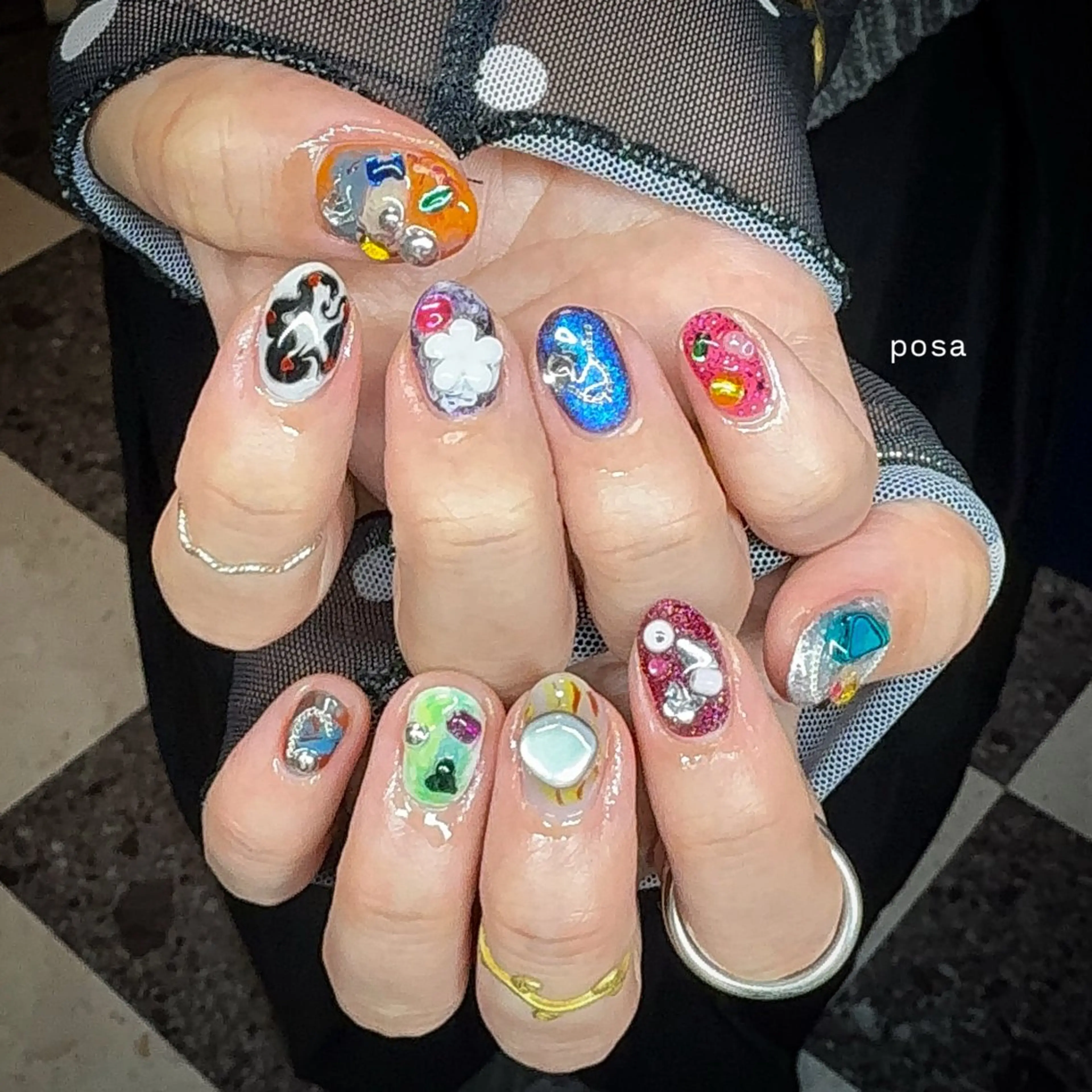 ネイル ニュアンスネイル シンプルネイル ハンドネイル posa nail モエミのネイルデザイン