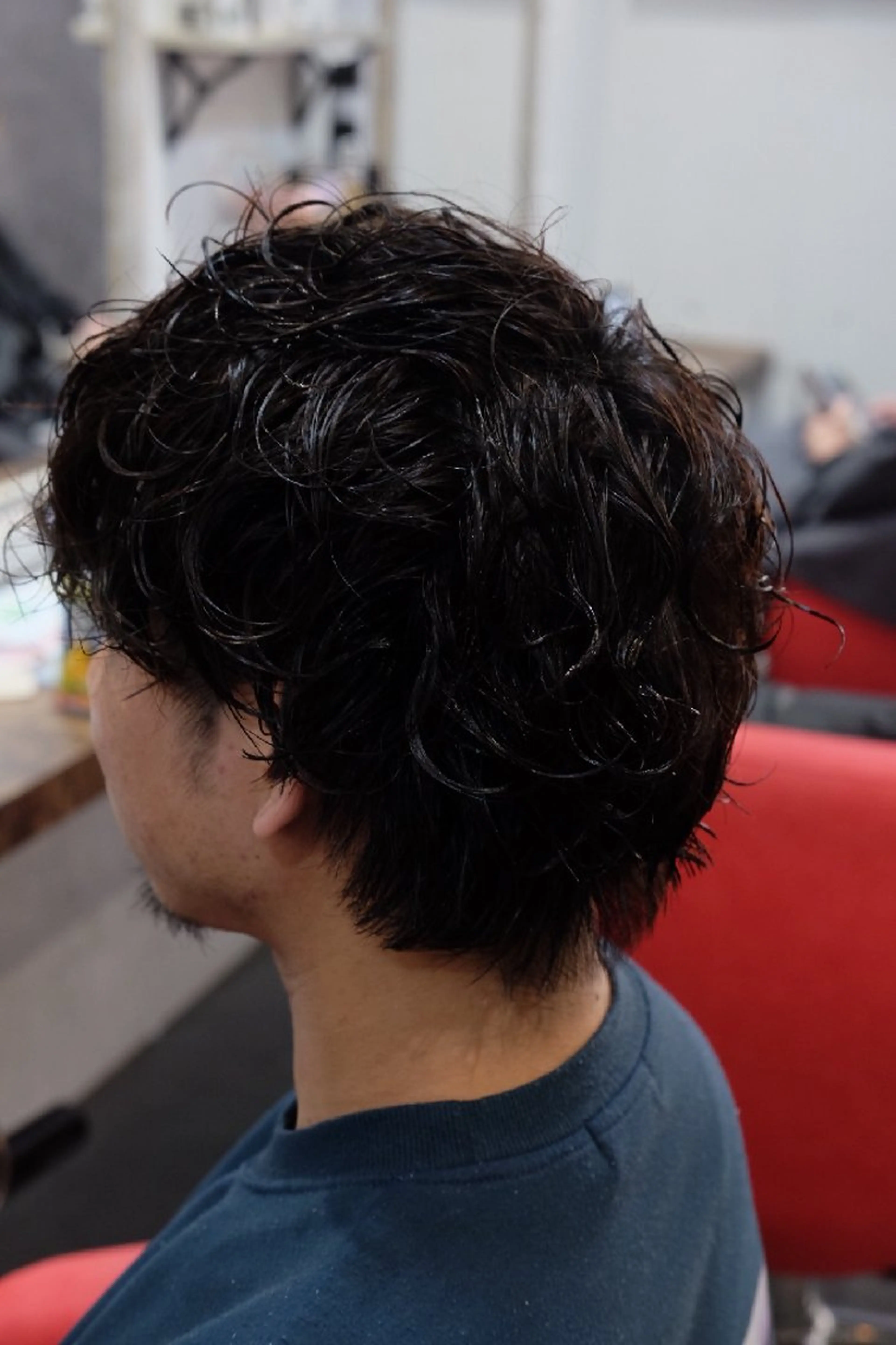 ショート パーマ メンズ メンズパーマ スパイラルパーマ カット パーマ KUGE AKIFUMIのヘアスタイル