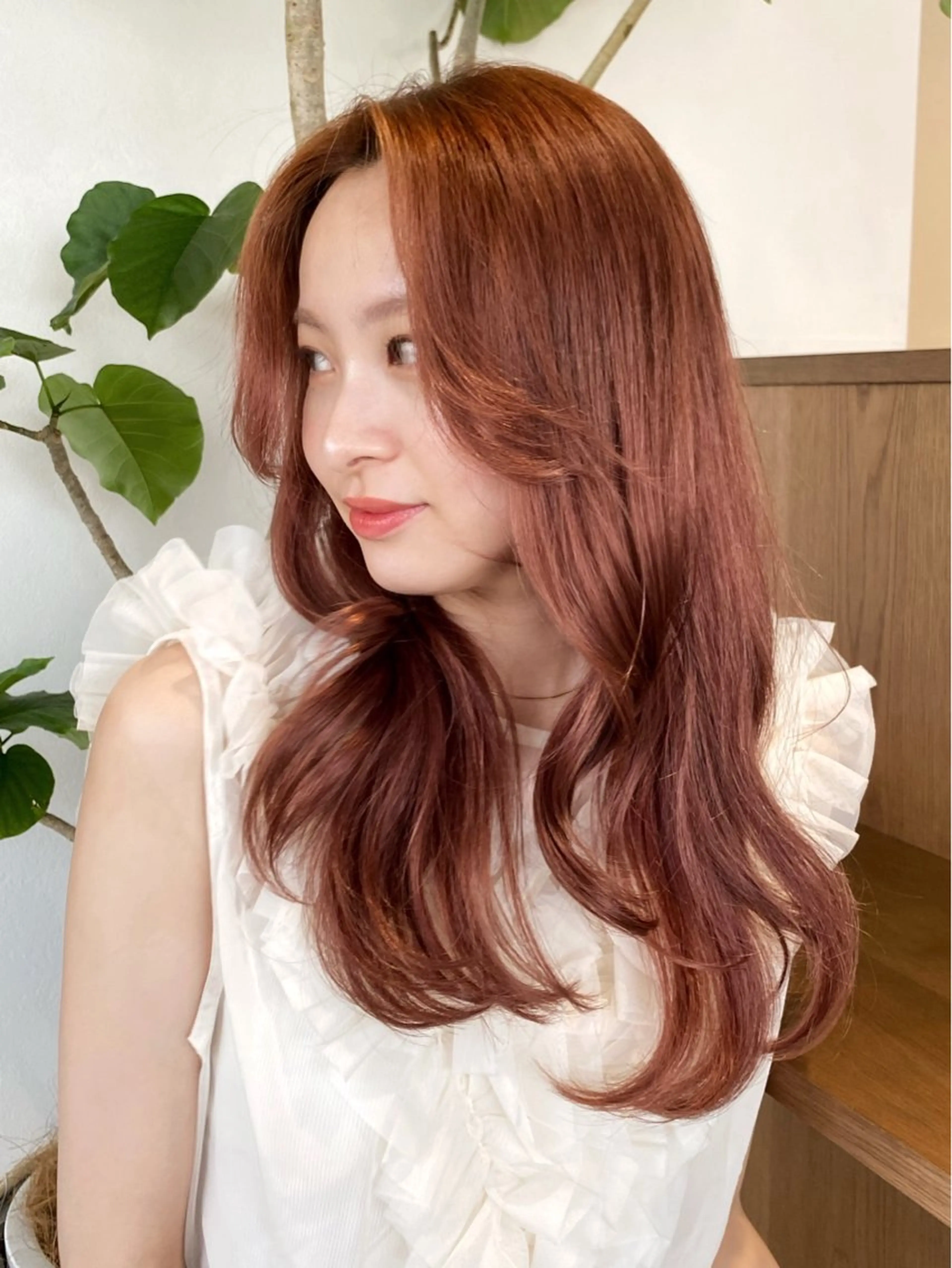 【ワンランク上の垢抜けは叶う💞】🇰🇷韓国っぽ似合わせカット➕ブリーチなしダブルカラー➕超音波TR【ミニモ学割】の写真