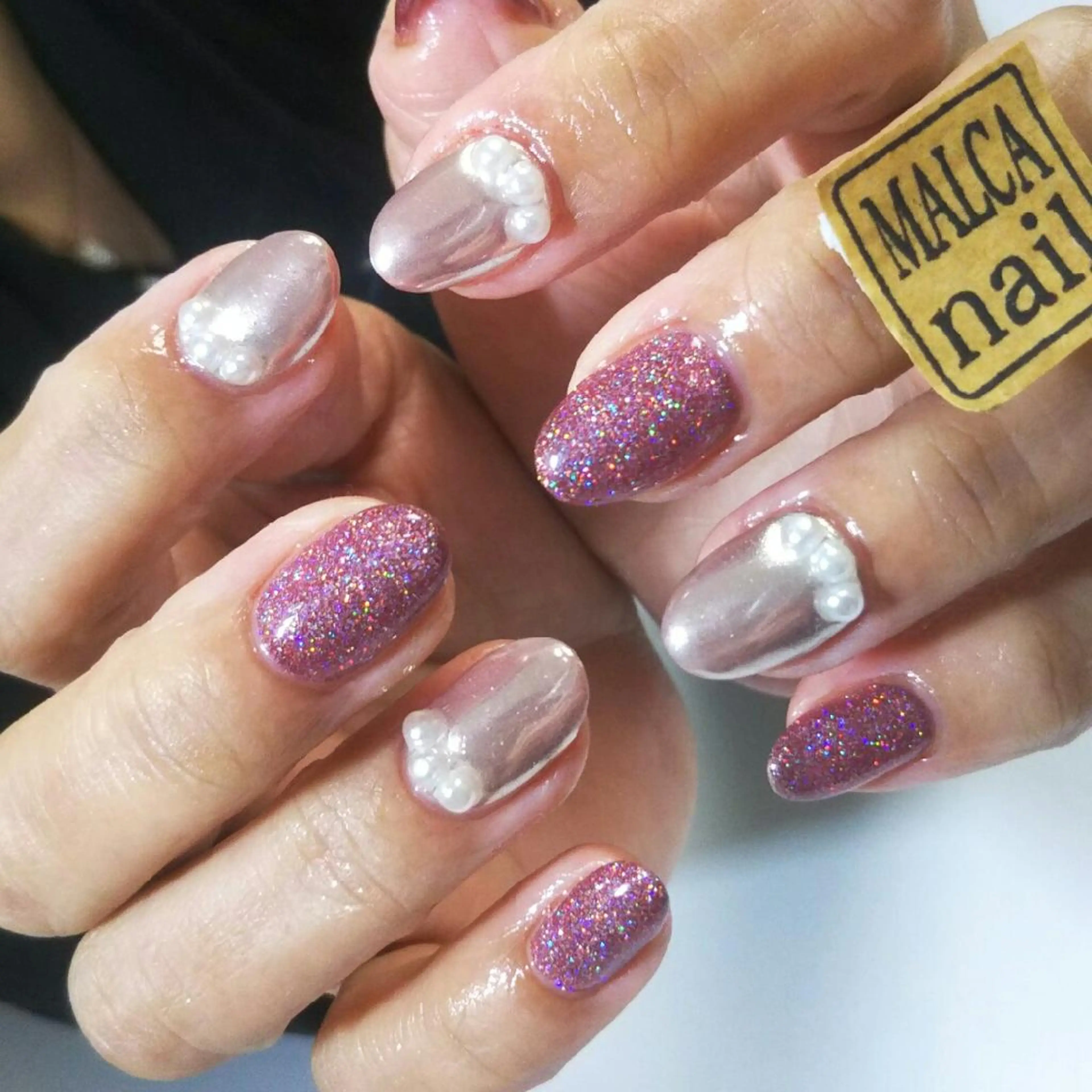 カラー キッズ パーマ ネイル ヘアアレンジ マツエク・マツパ MALCAnail(マルカネイル)所属・荒木 莉奈のネイルデザイン