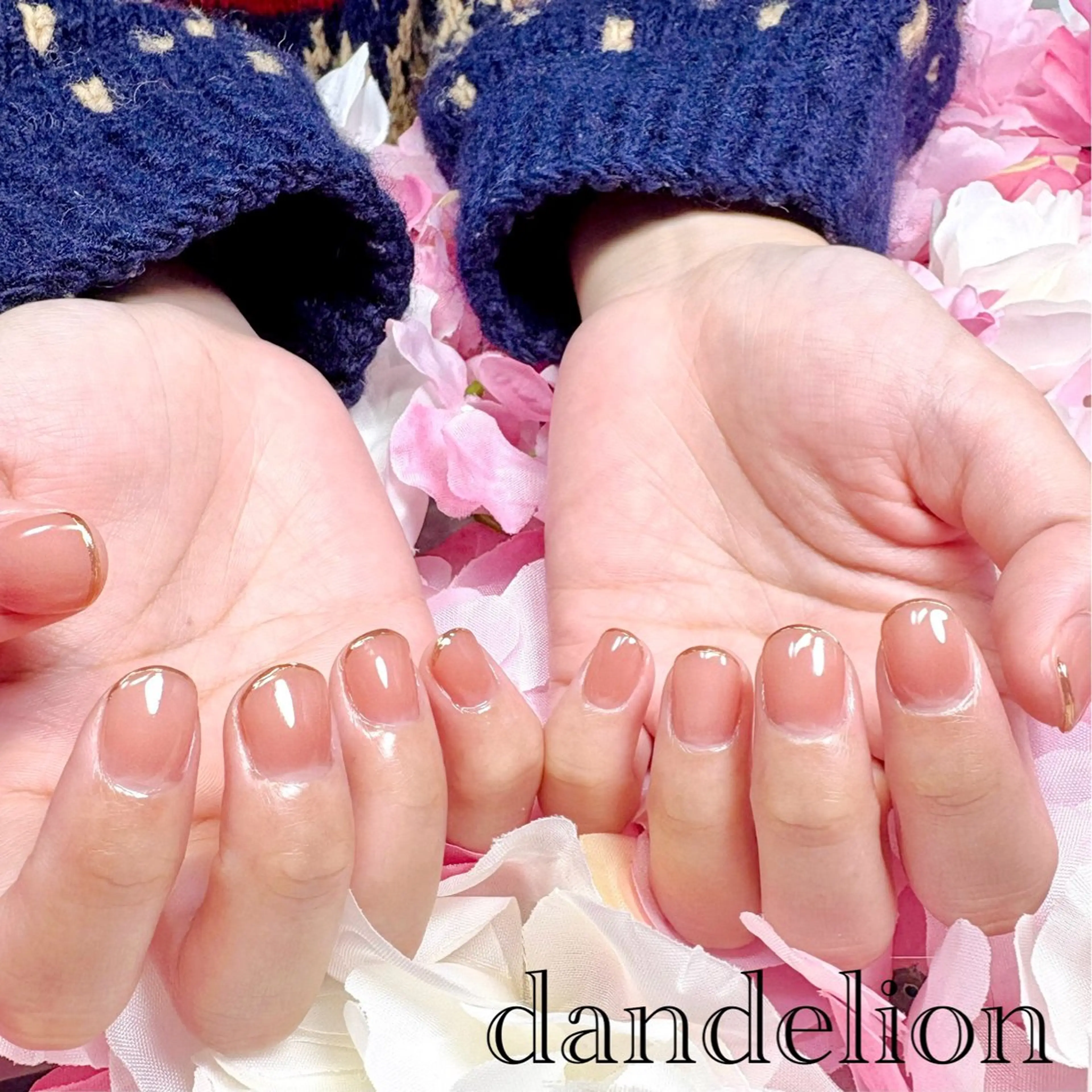 ネイル ハンドネイル ハンドケア dandelion ダンデライオンのネイルデザイン