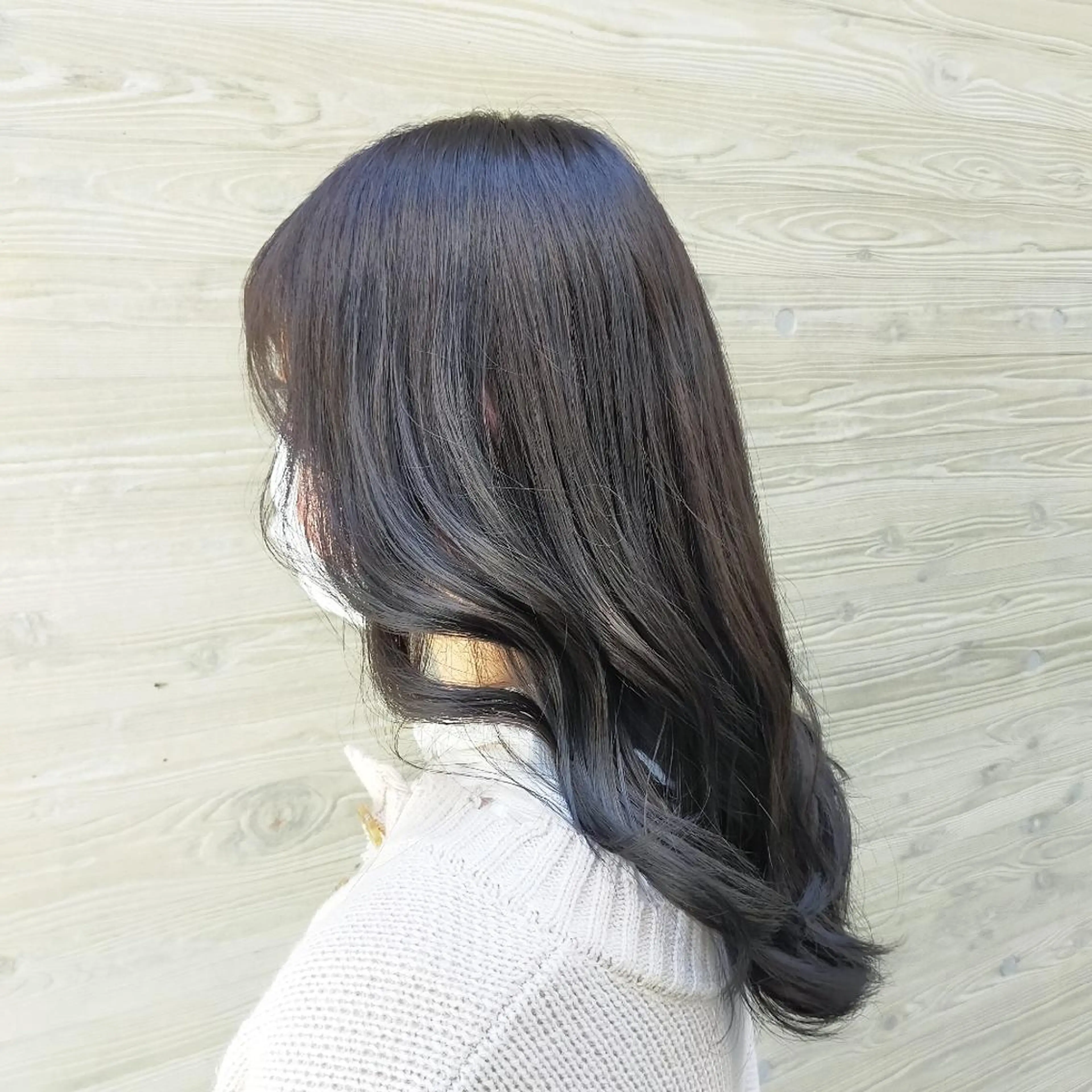 カラー 黒髪 ブルーカラー ブルーブラック AUBE HAIR shinjuku所属・🌺夏の褒められヘア 🌺 NAO のヘアスタイル