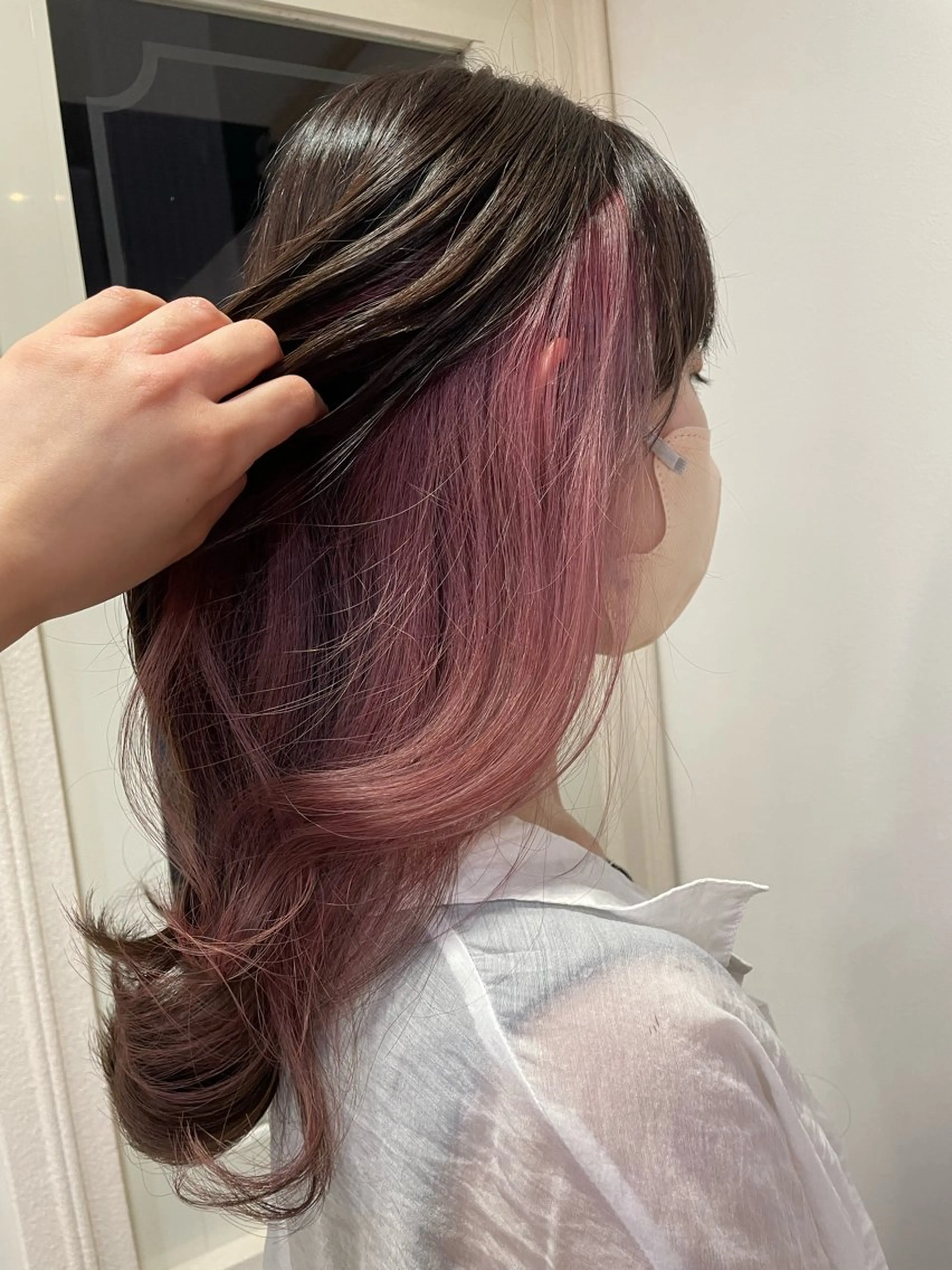 ミディアム カラー カット ヘアカラー トリートメント 向日葵🌻 /レディースカットのヘアスタイル