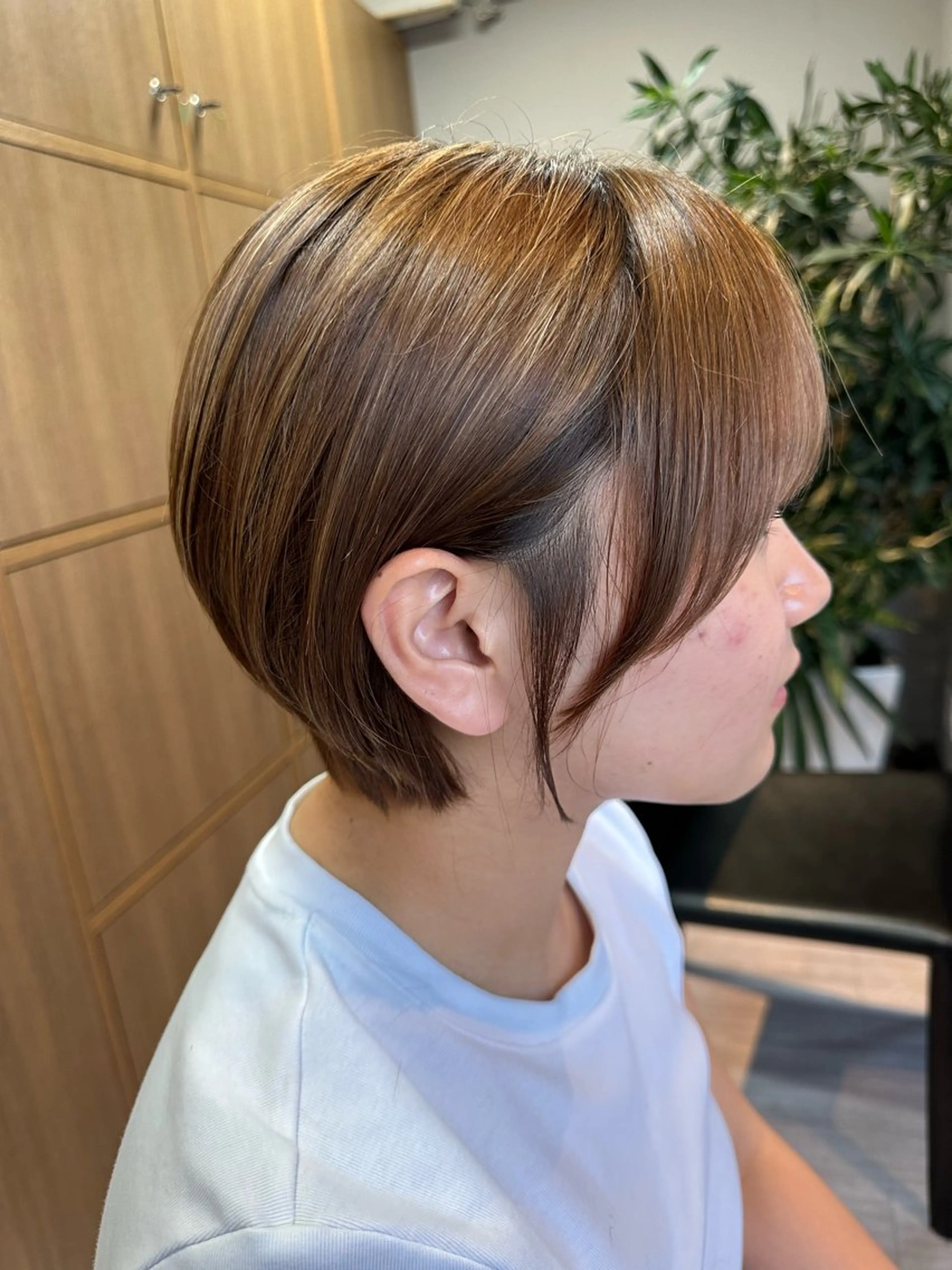 ショート レイヤーカット カット arika　オケシ リョウダイのヘアスタイル