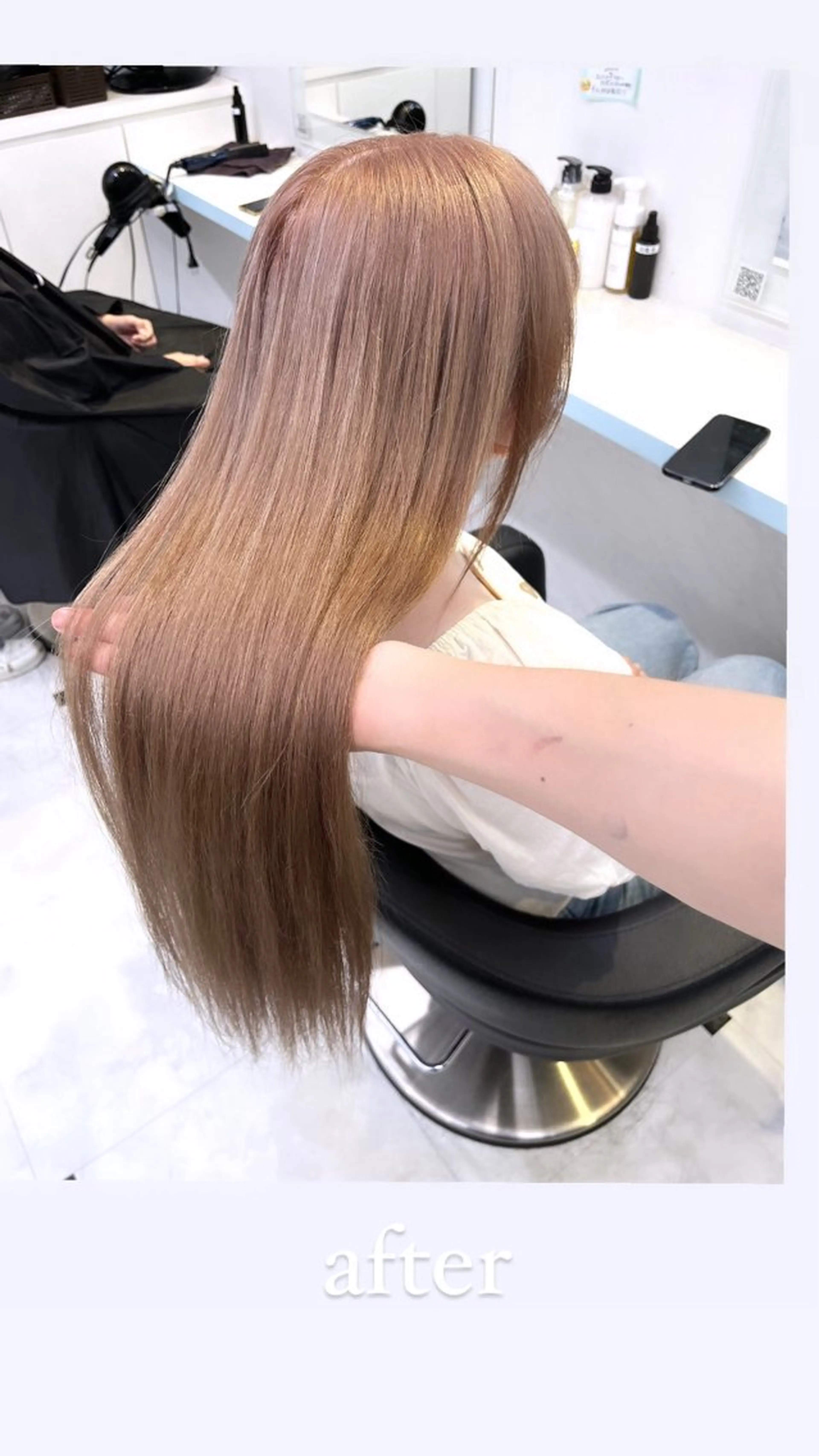 カラー ヘアカラー 似合わせ💗透け感 💗ブリーチなし💗のヘアスタイル