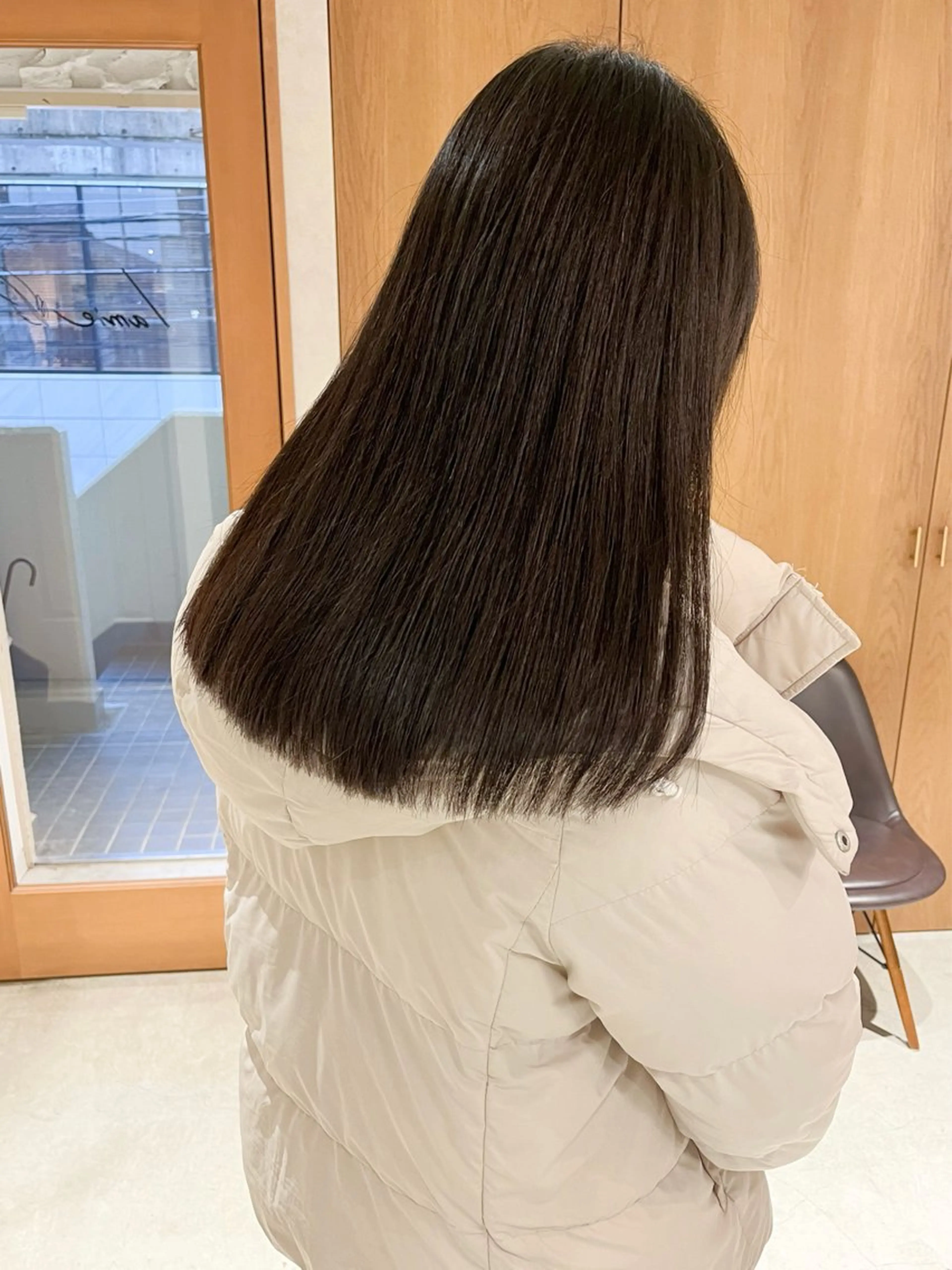 ロング カット 縮毛矯正 トリートメント ぷつっとボブ/ 縮毛矯正 久保田彩菜のヘアスタイル