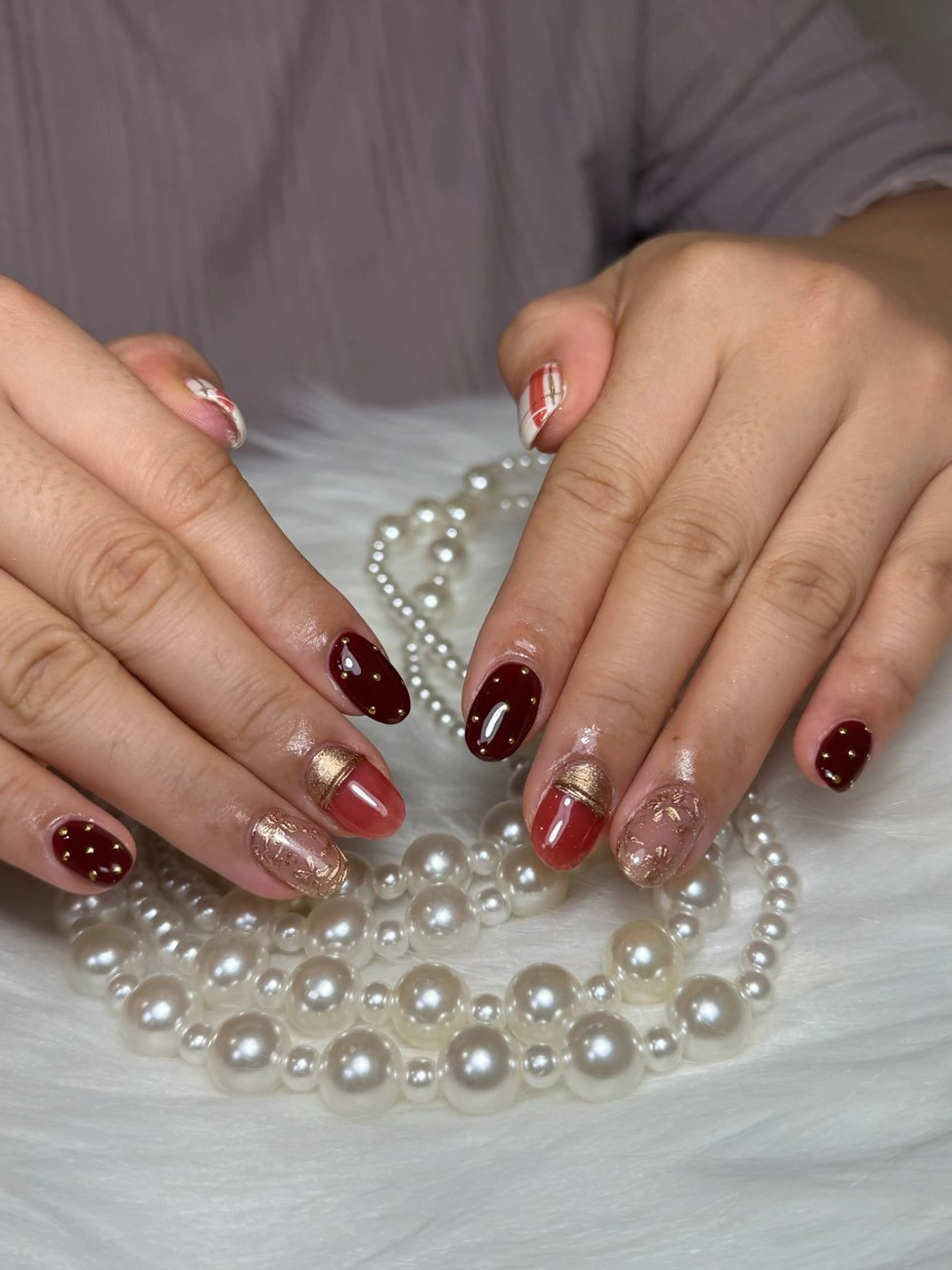 ネイル ハンドネイル ハンドケア DEMAIN- 🌹のネイルデザイン