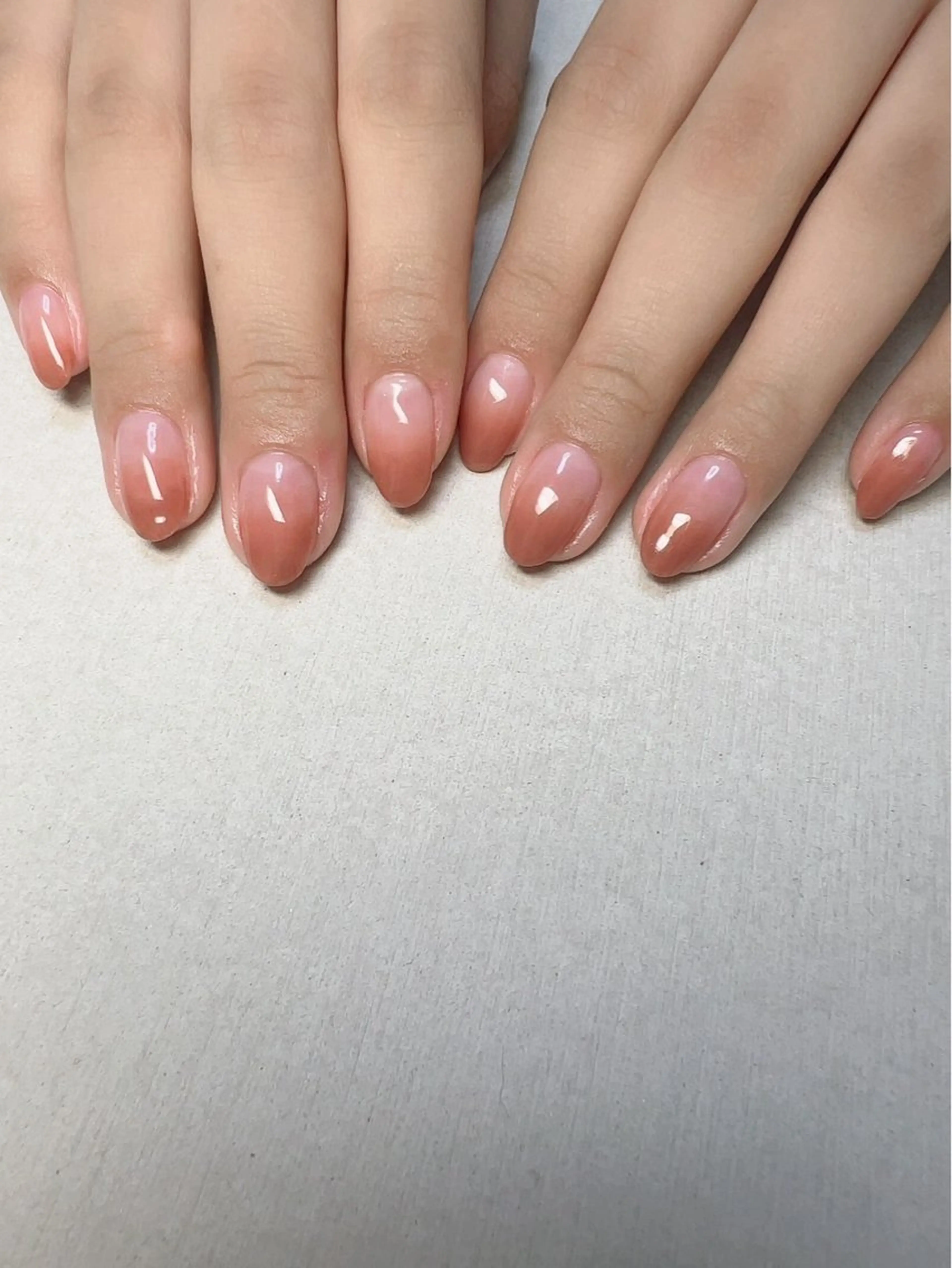 ネイル ブラウン グラデーション オフィスネイル ピンク シンプルネイル irooo 21のネイルデザイン