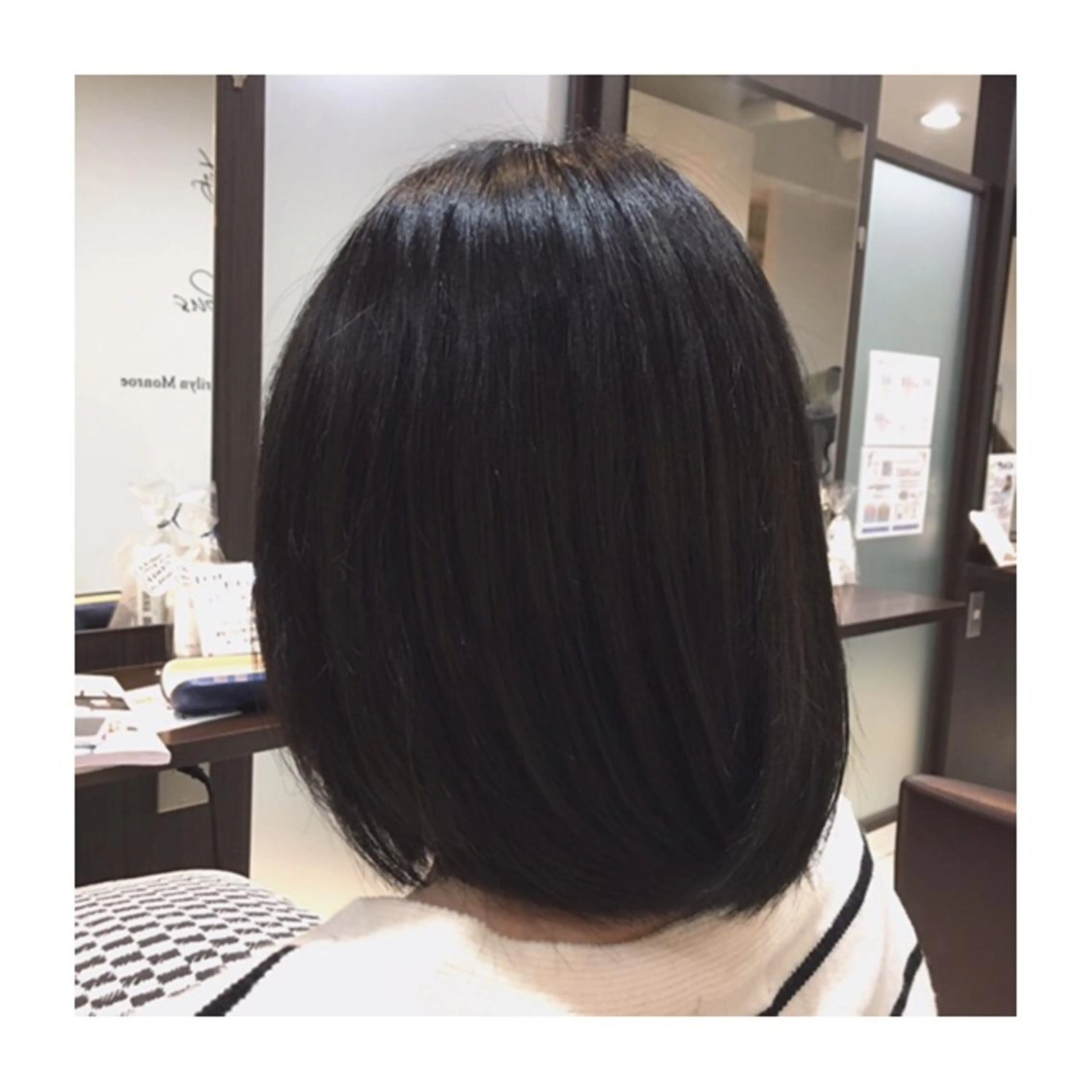 ミディアム ボブ 大石 祐那のヘアスタイル