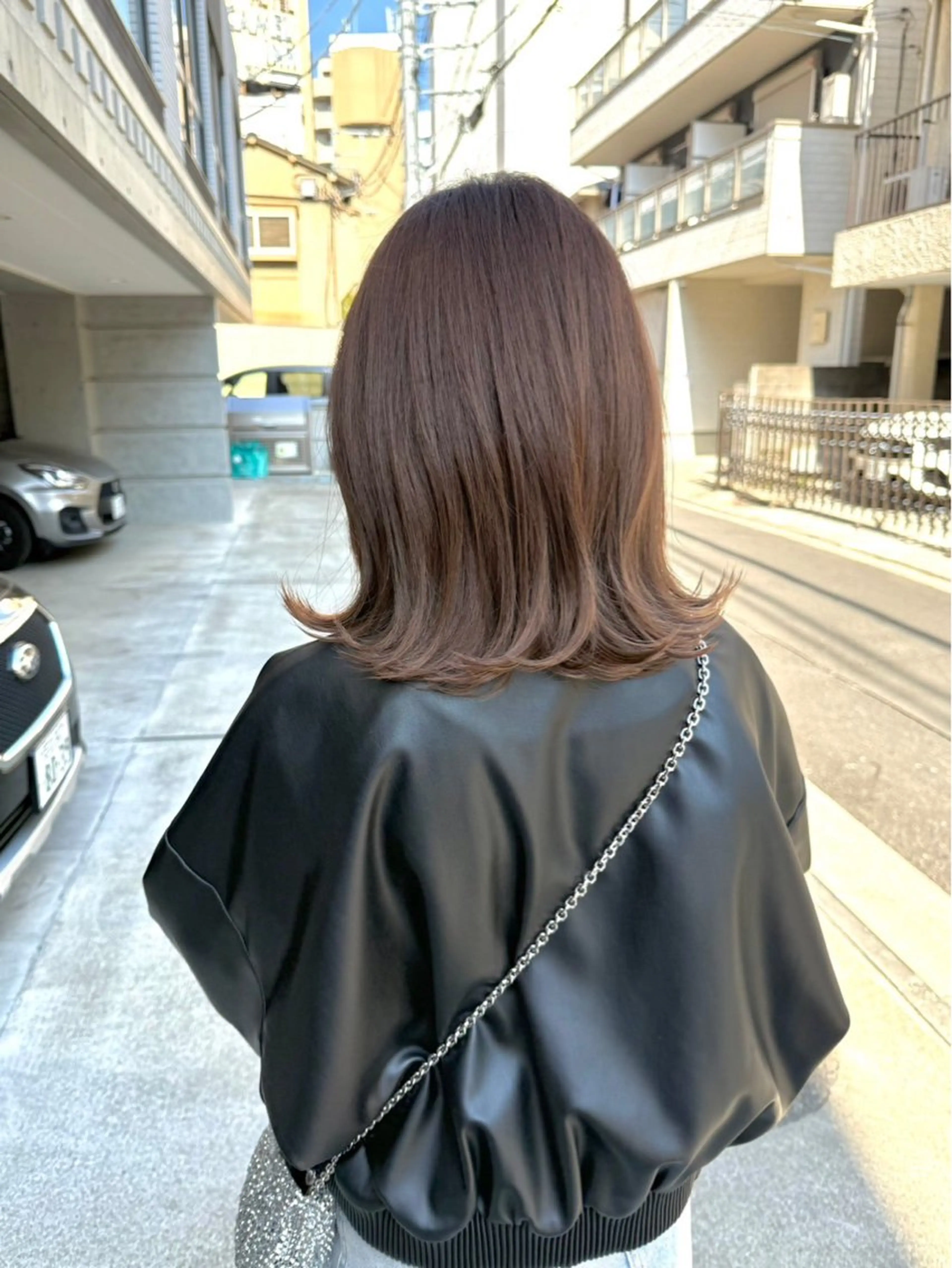 ミディアム カラー ヘアカラー トリートメント kei/透明感カラー /縮毛矯正/メンズのヘアスタイル