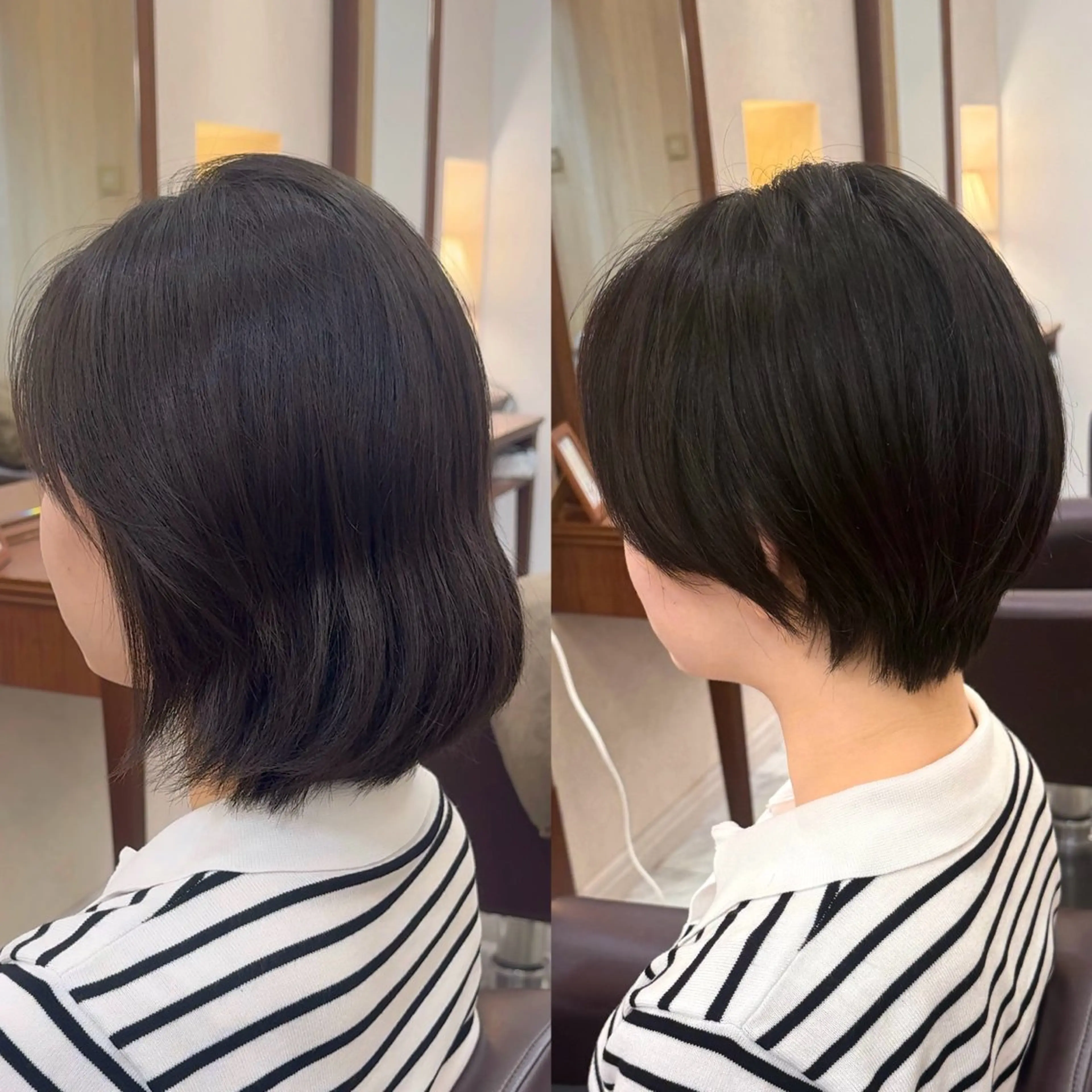 ショート カット ガレリアエレガンテ名駅店所属・【ショート/ボブ 丸みショート】深萱のヘアスタイル