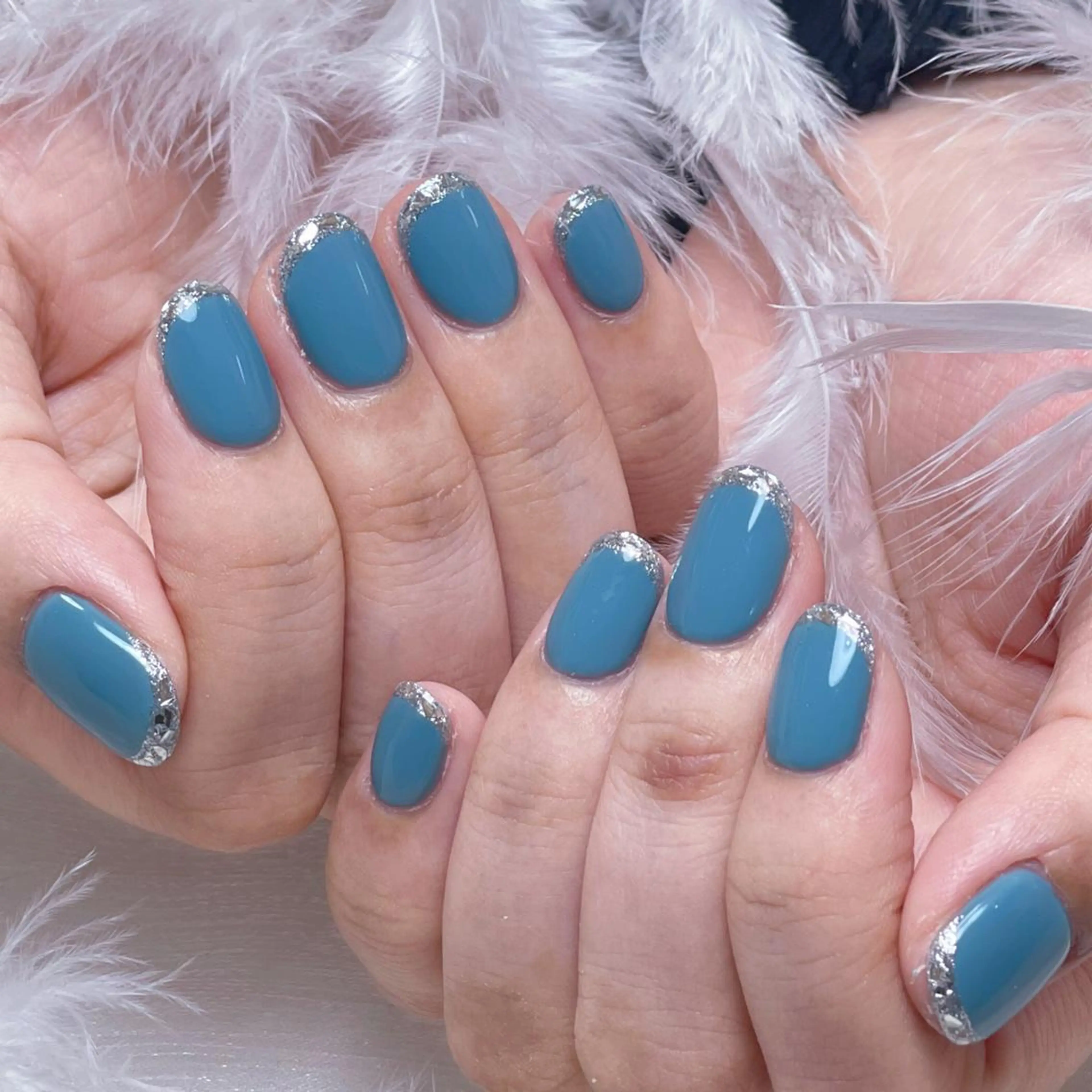 ネイル アートネイル オーロラネイル ガーリー キラキラネイル 韓国ネイル ハンドネイル DIAMOND Nail🥇のネイルデザイン