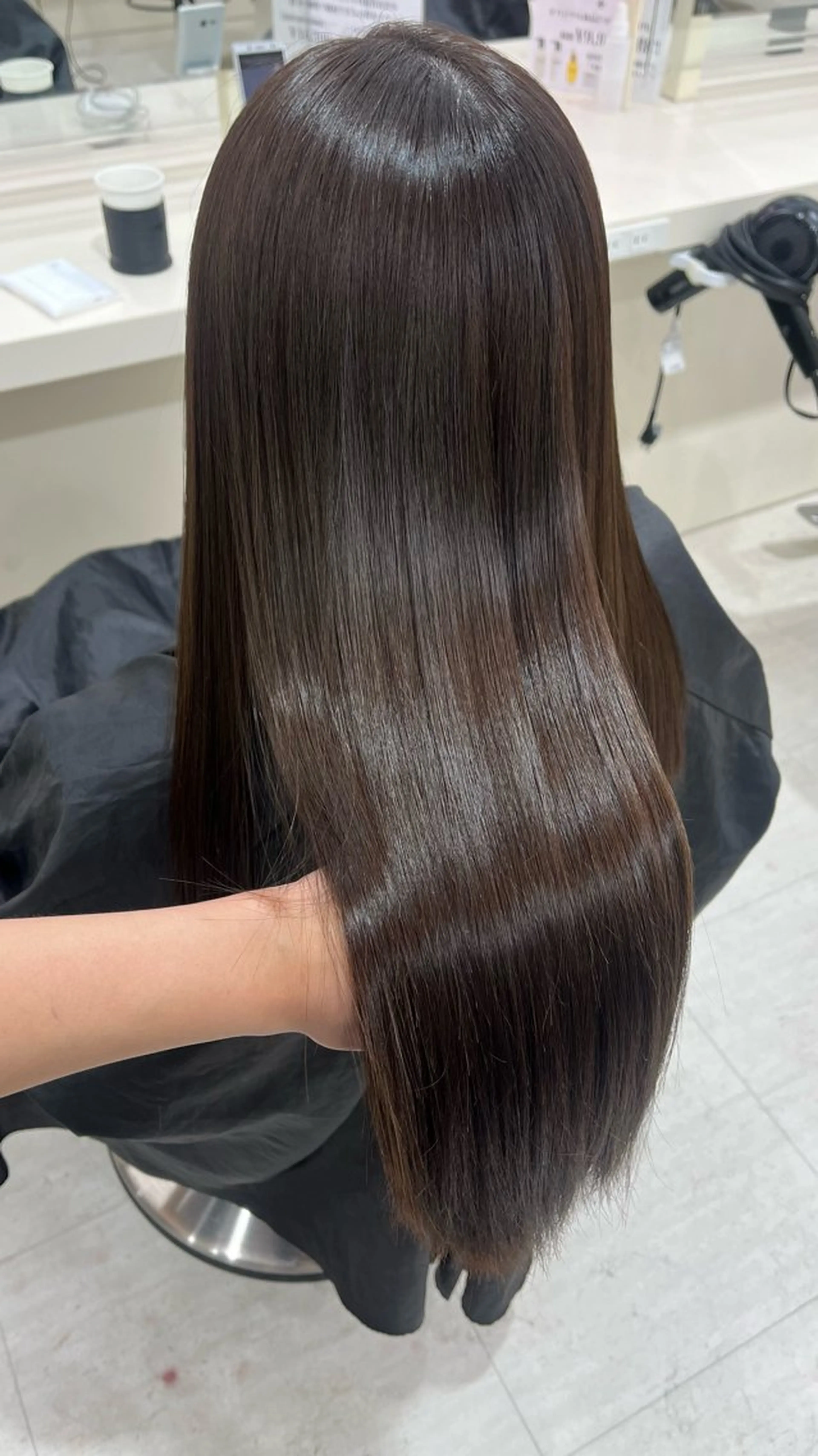 ロング カラー ベージュカラー オリーブベージュ 髪質改善 トリートメント 大人上品ベージュ 🎀HARUNAのヘアスタイル