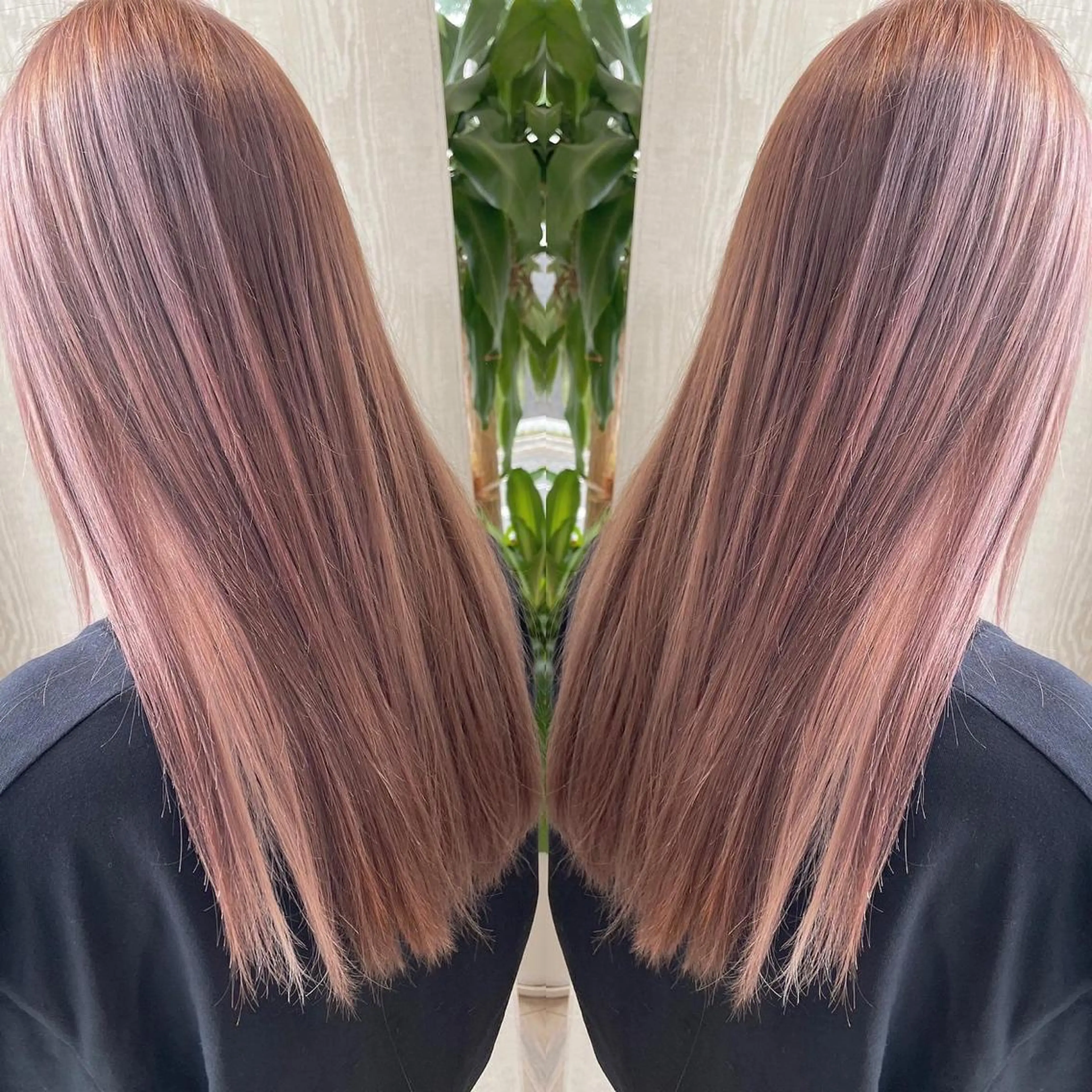 ロング カラー アッシュ インナーカラー ピンクカラー 外国人風カラー レイヤーカット ヘアカラー トリートメント 河合秀明/ハイライト /インナーカラーのヘアスタイル