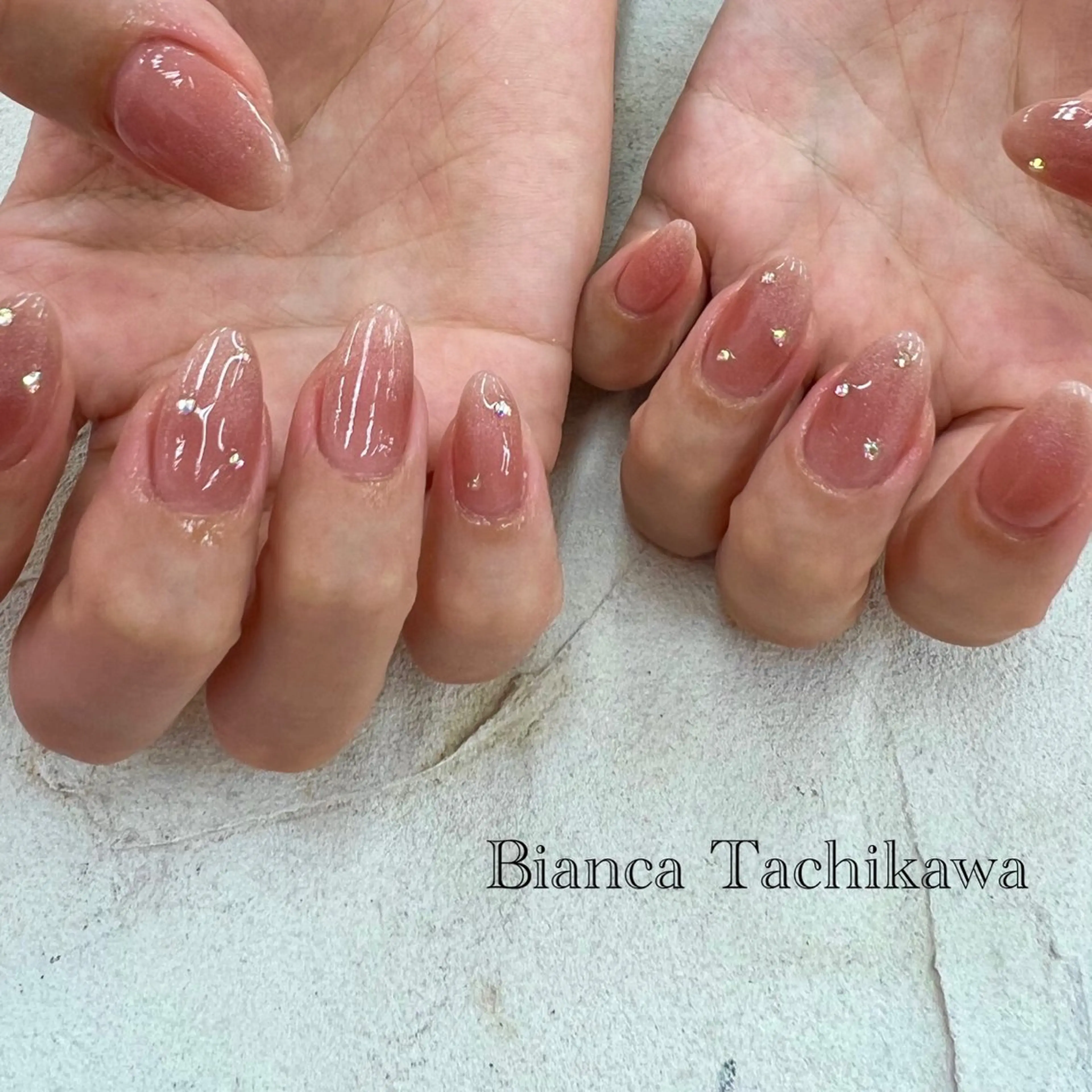 ネイル ストーンネイル Bianca立川店 / HAYASHIのネイルデザイン