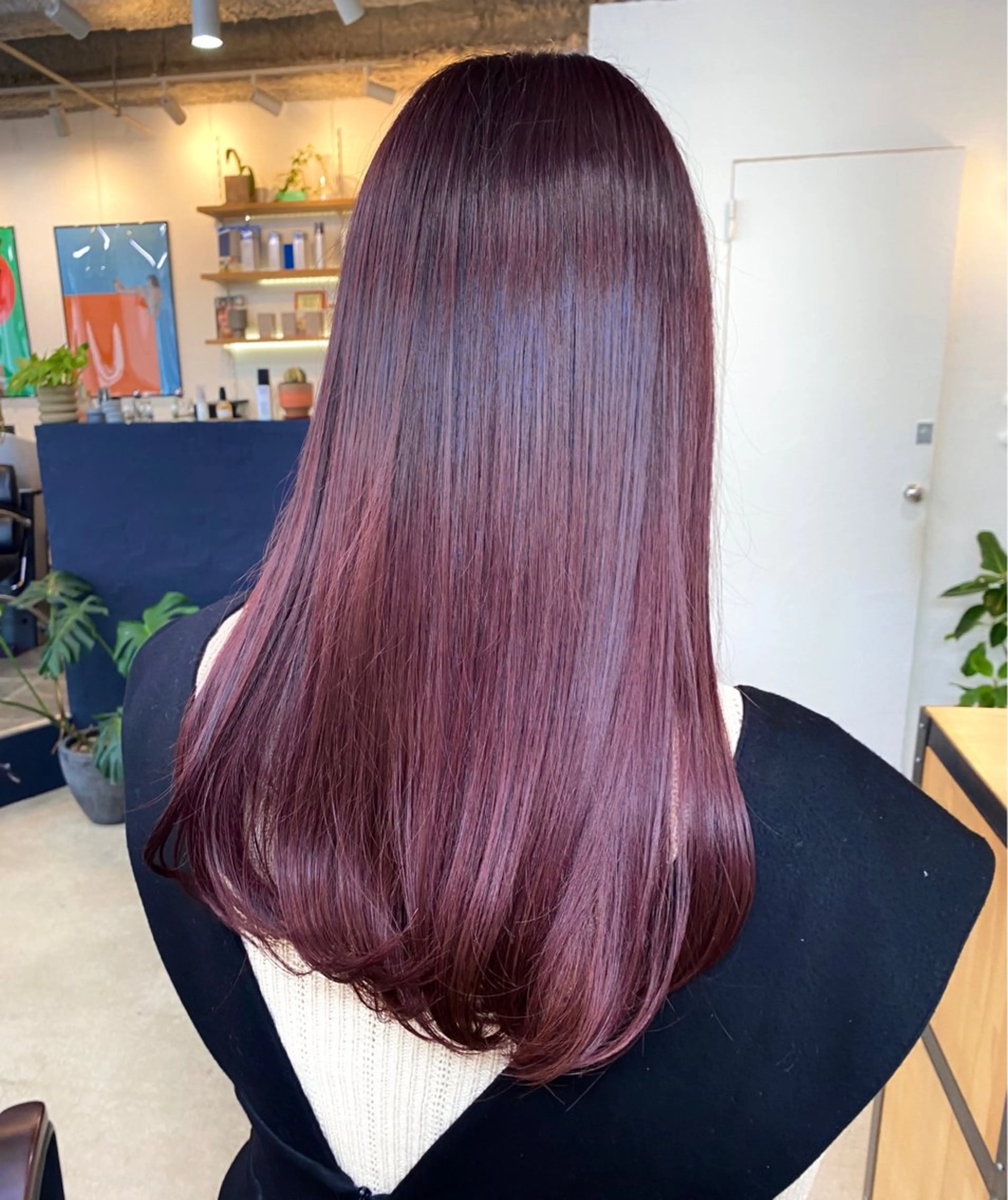 ロング カラー ラベンダーカラー ピンクカラー ピンクラベンダー ヘアカラー 暖色カラー/天神/ ヘイマサクラのヘアスタイル