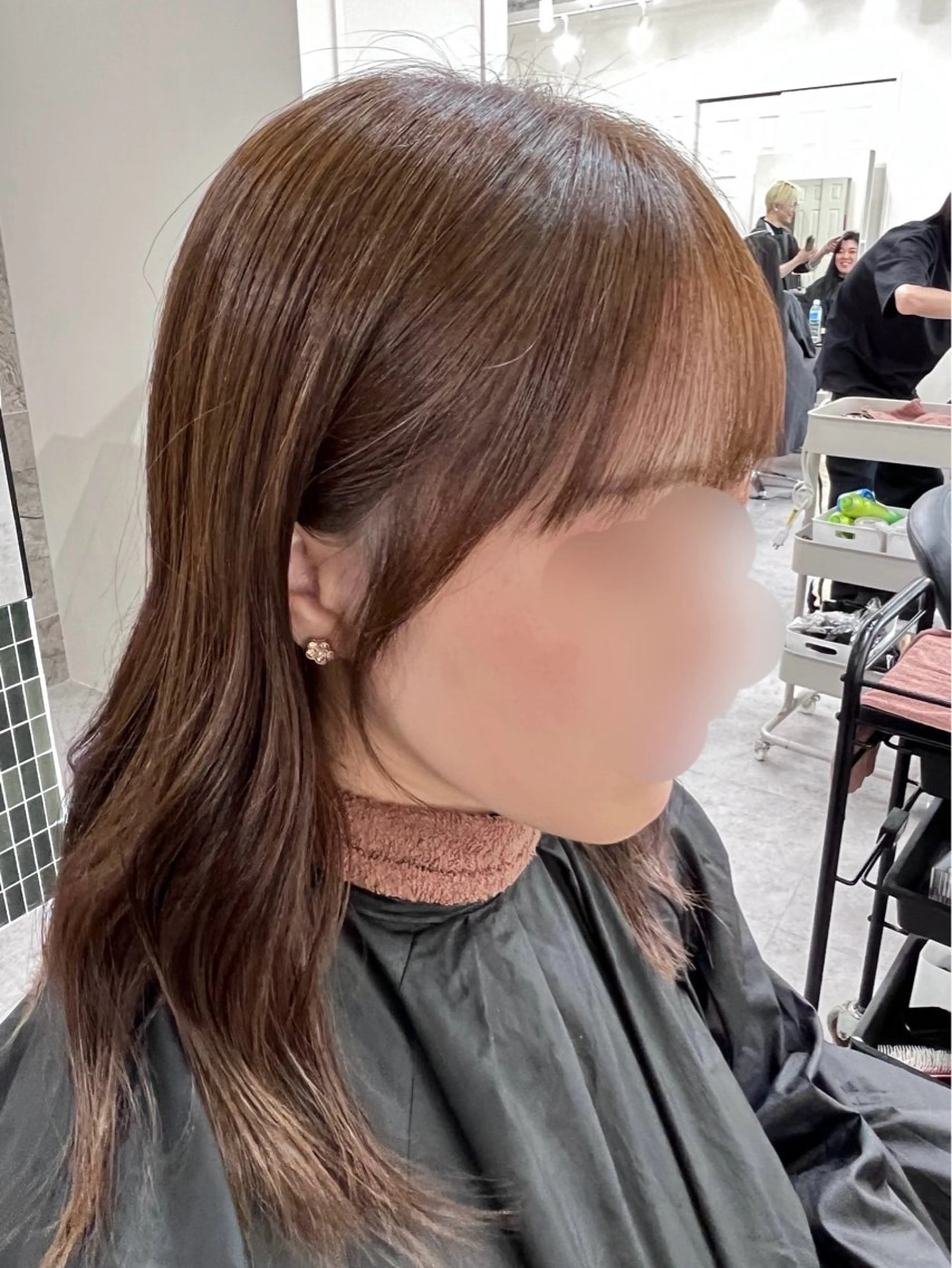 ミディアム 顔周りカット レイヤーカット 小顔カット カット ヘアカラー D.I.E.V.A hair  錦糸町店所属・✨小顔レイヤー/ 艶カラー/清野龍平のヘアスタイル