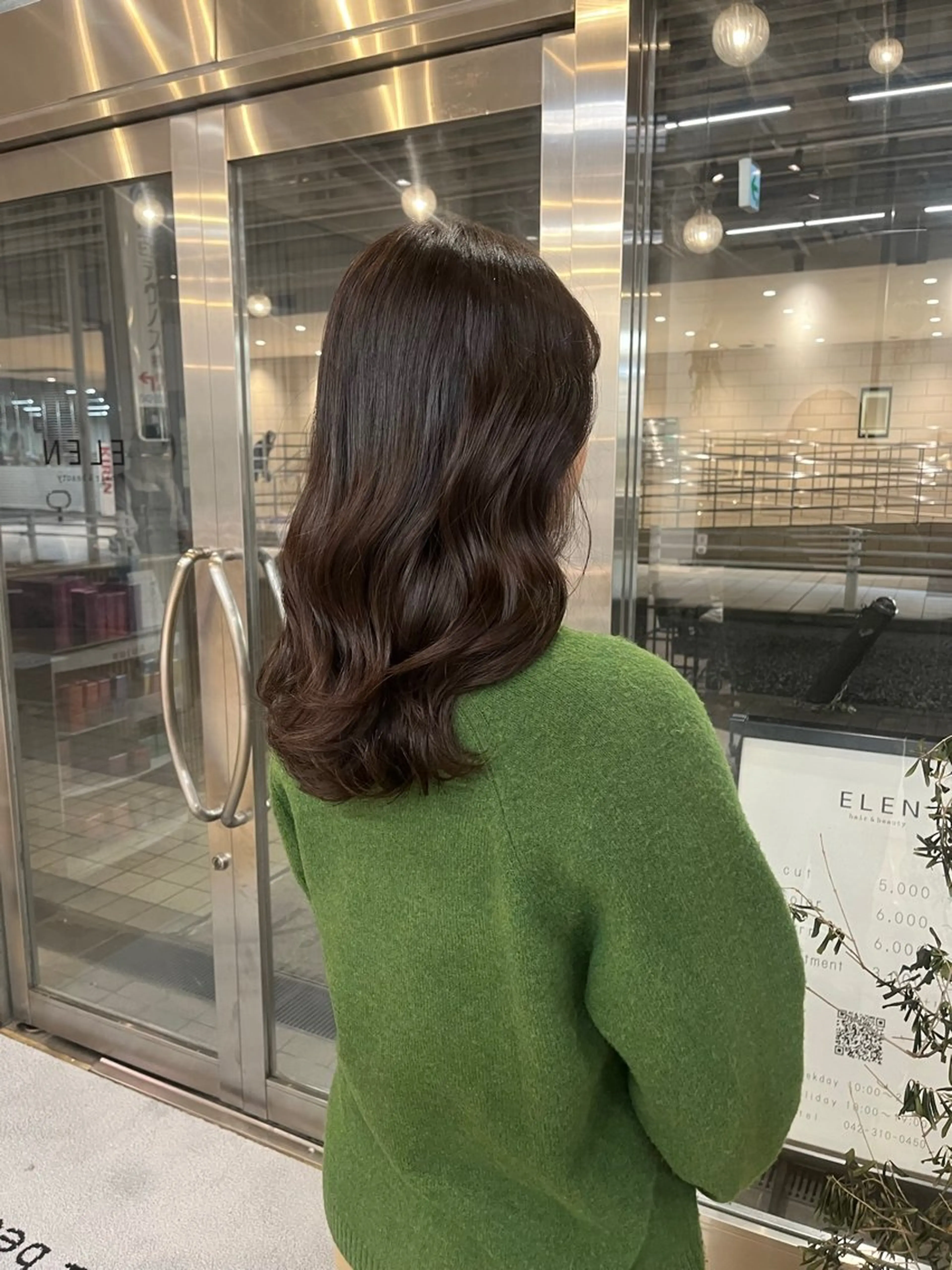 カラー ニュアンスパーマ 曲がる縮毛矯正　爲石のヘアスタイル