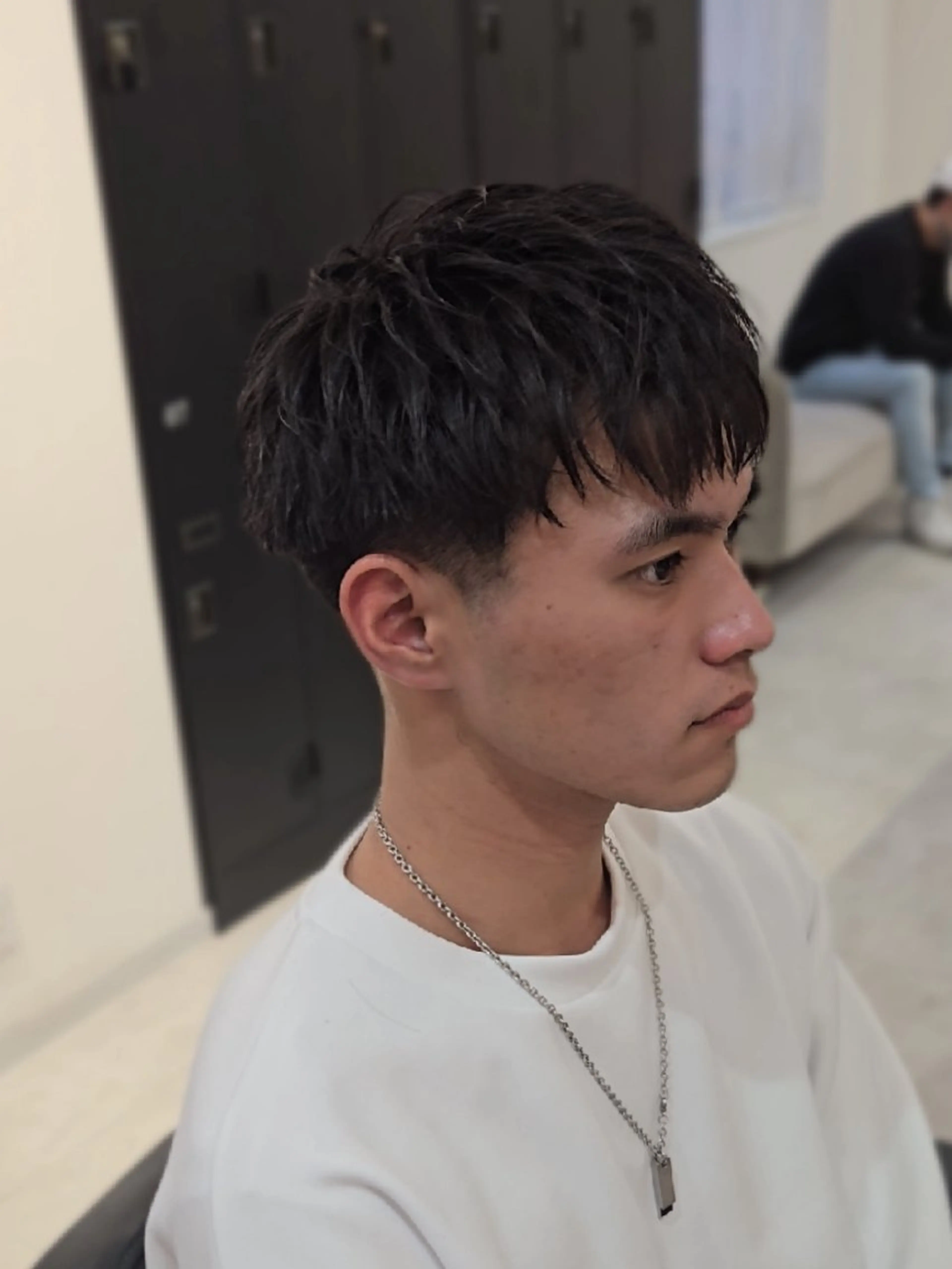 メンズ ショート フェードカット マッシュ ショートヘア カット ヘアセット Lapis 名古屋駅前店所属・LEN名古屋/パーマ メンズ特化美容師のヘアスタイル