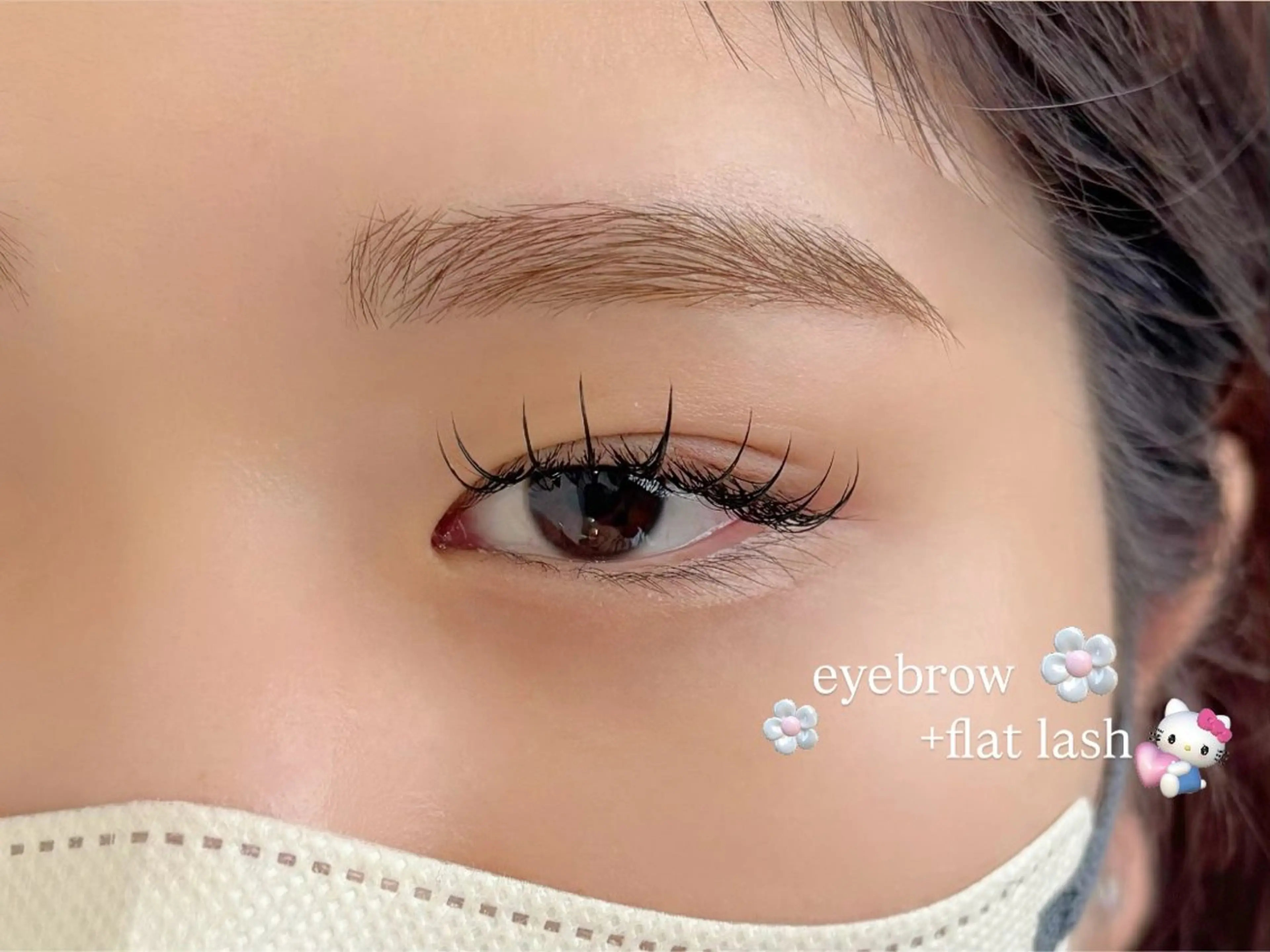 🎀【人気SET】アイブロウWAX + Flat Lash100本🩰🫧の写真