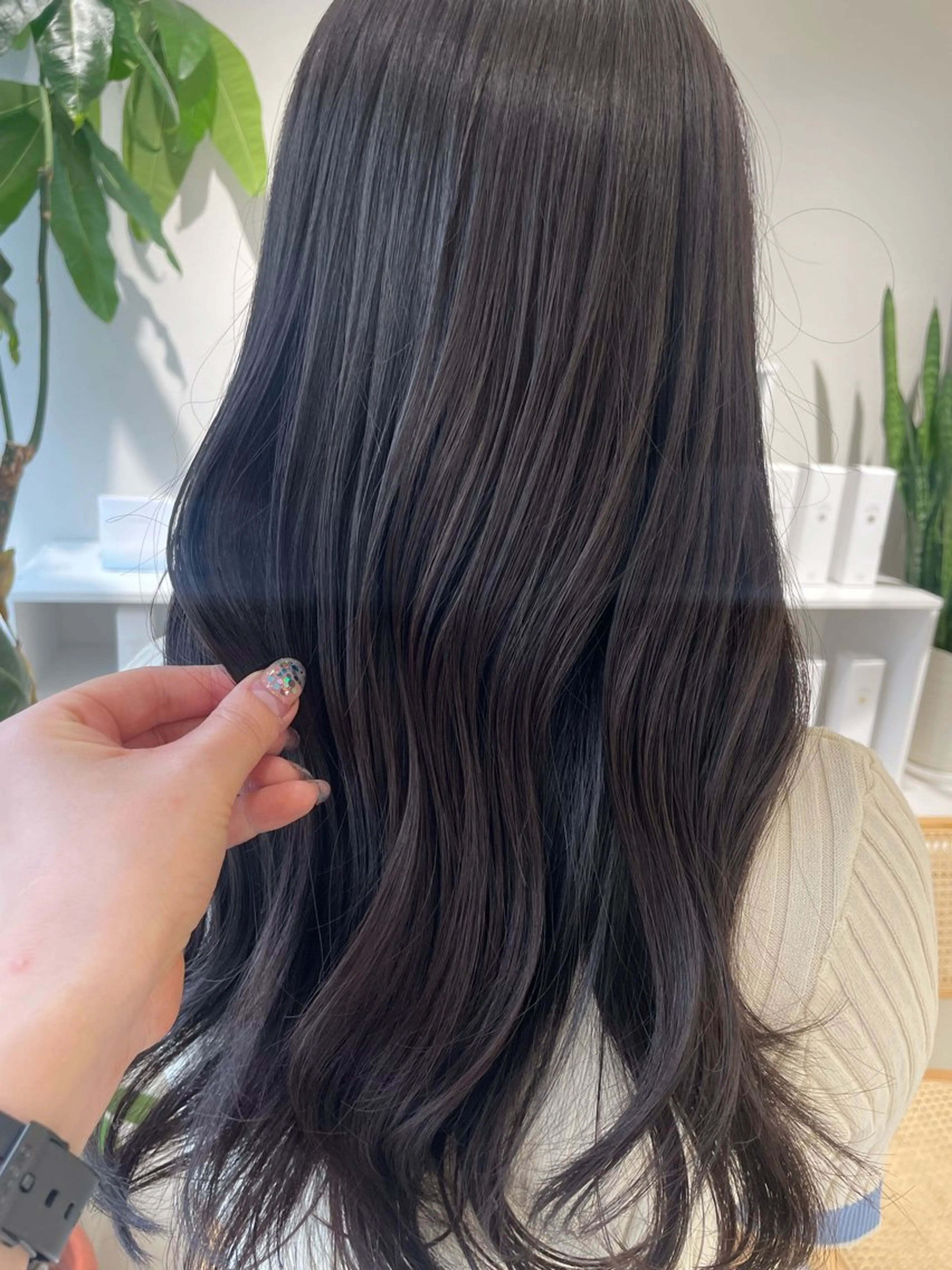 ロング カラー 透明感カラー グレージュ カット ヘアカラー トリートメント 🩰ニシムラヒカリ 半個室salon♡*のヘアスタイル