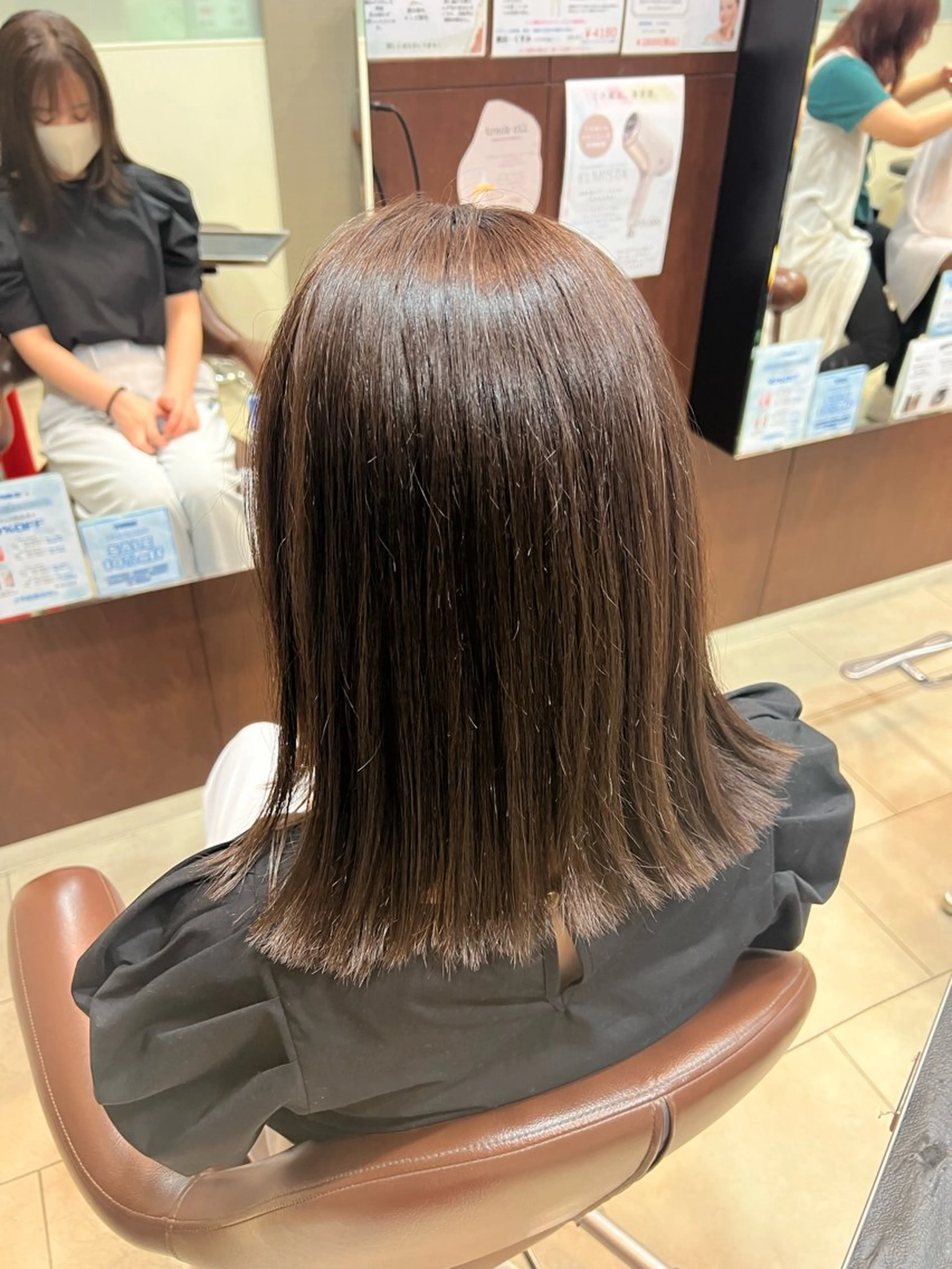 ミディアム カラー カット ヘアカラー 田中 月菜のヘアスタイル
