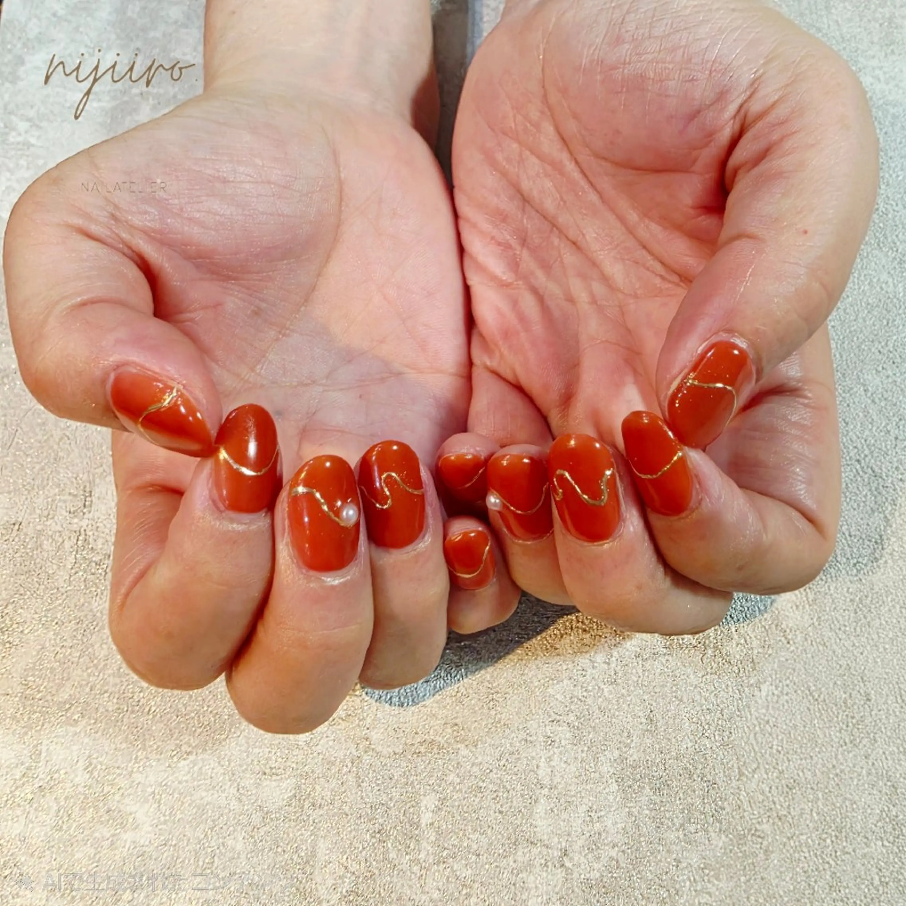 ネイル ハンドネイル nailatelier nijiiro.所属・nijiiro🌈 サトウのネイルデザイン