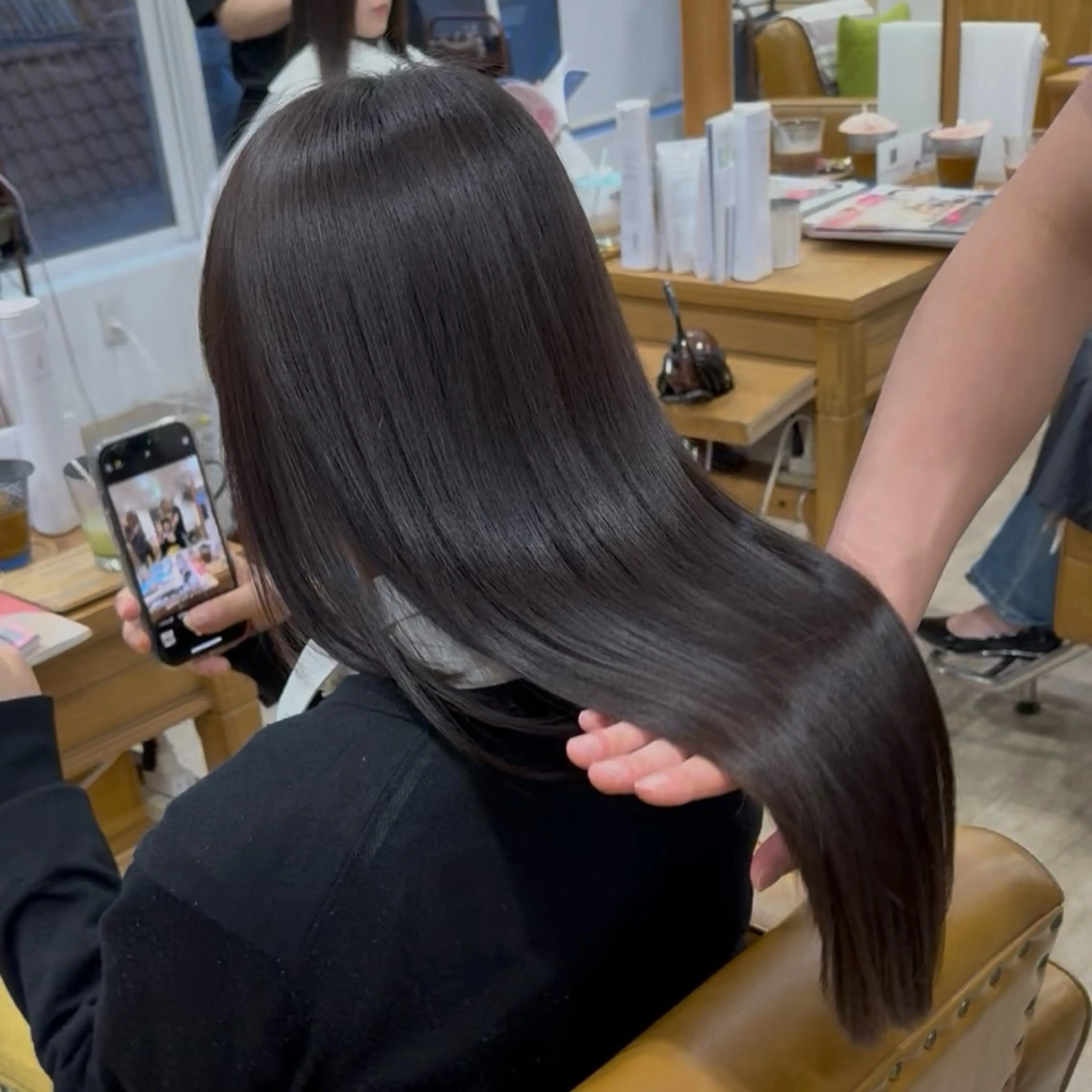 ロング ヘアカラー トリートメント 土井 智哉のヘアスタイル