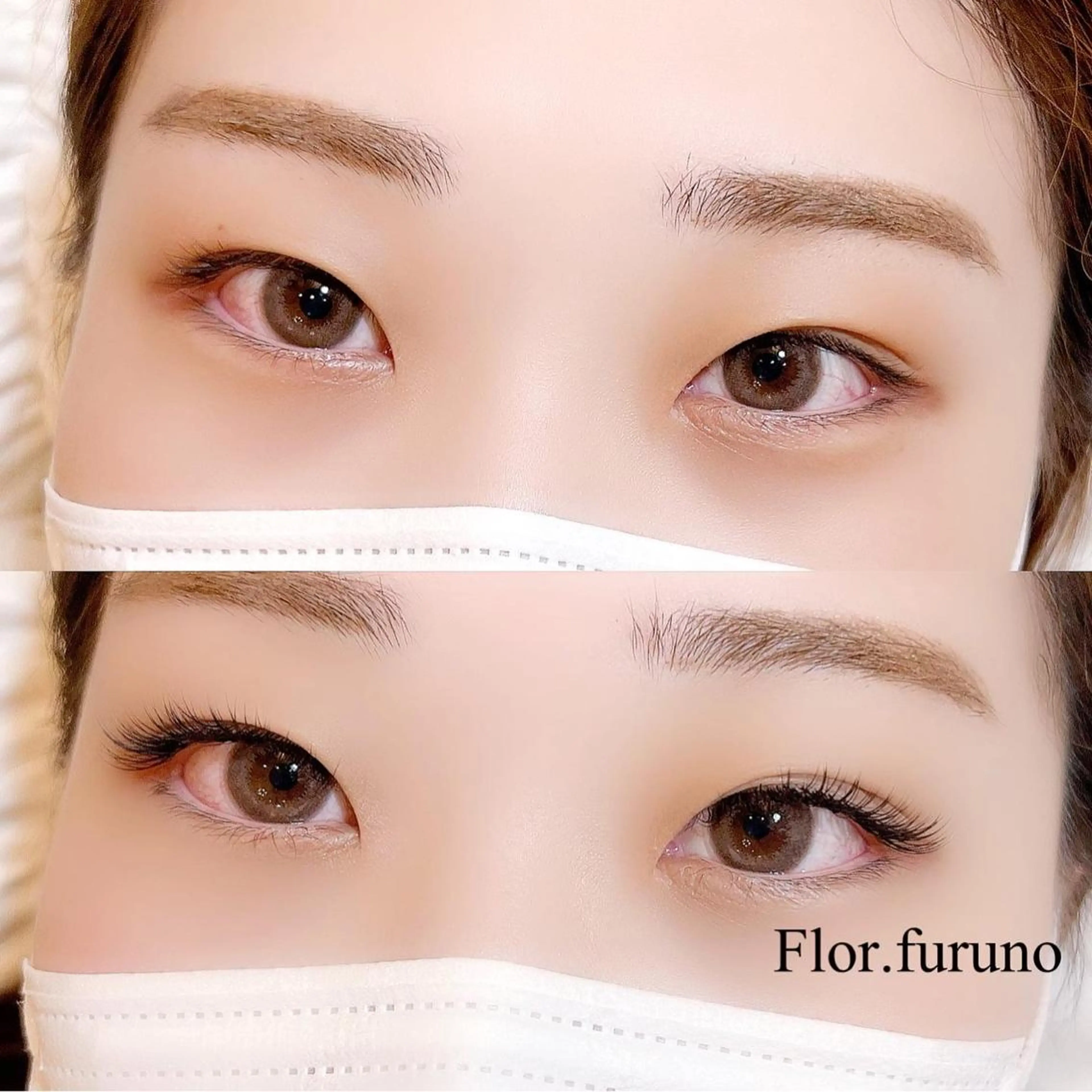 マツエク・マツパ アイブロウ 付け放題 セーブル マツエク Flor上大岡 ＊フルノ リナ＊のマツエク・マツパデザイン