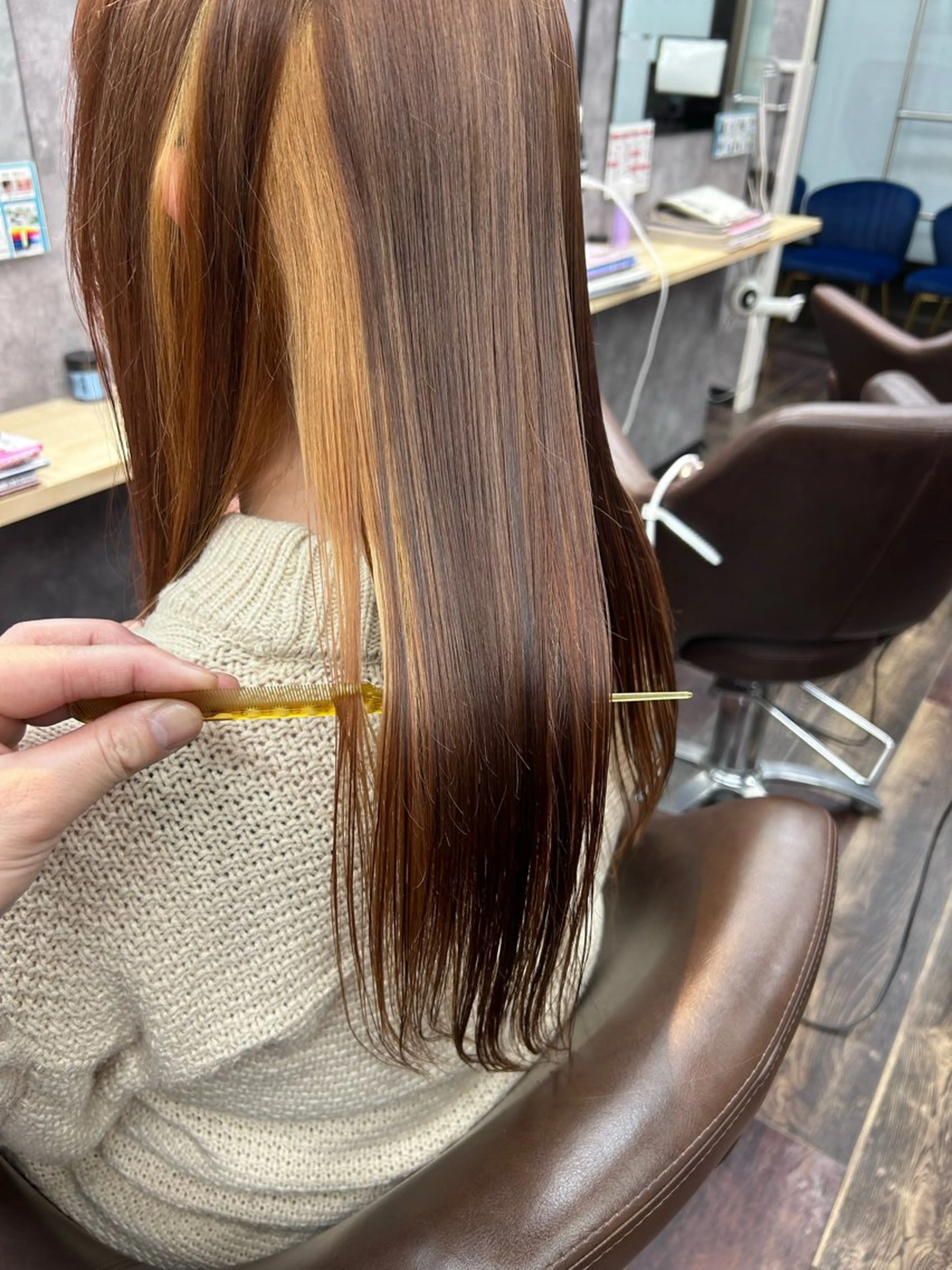 ロング カラー トリートメント カット ヘアカラー AN'TIA小作所属・AN'TIA小作代表 ⭐︎kazuma⭐︎のヘアスタイル