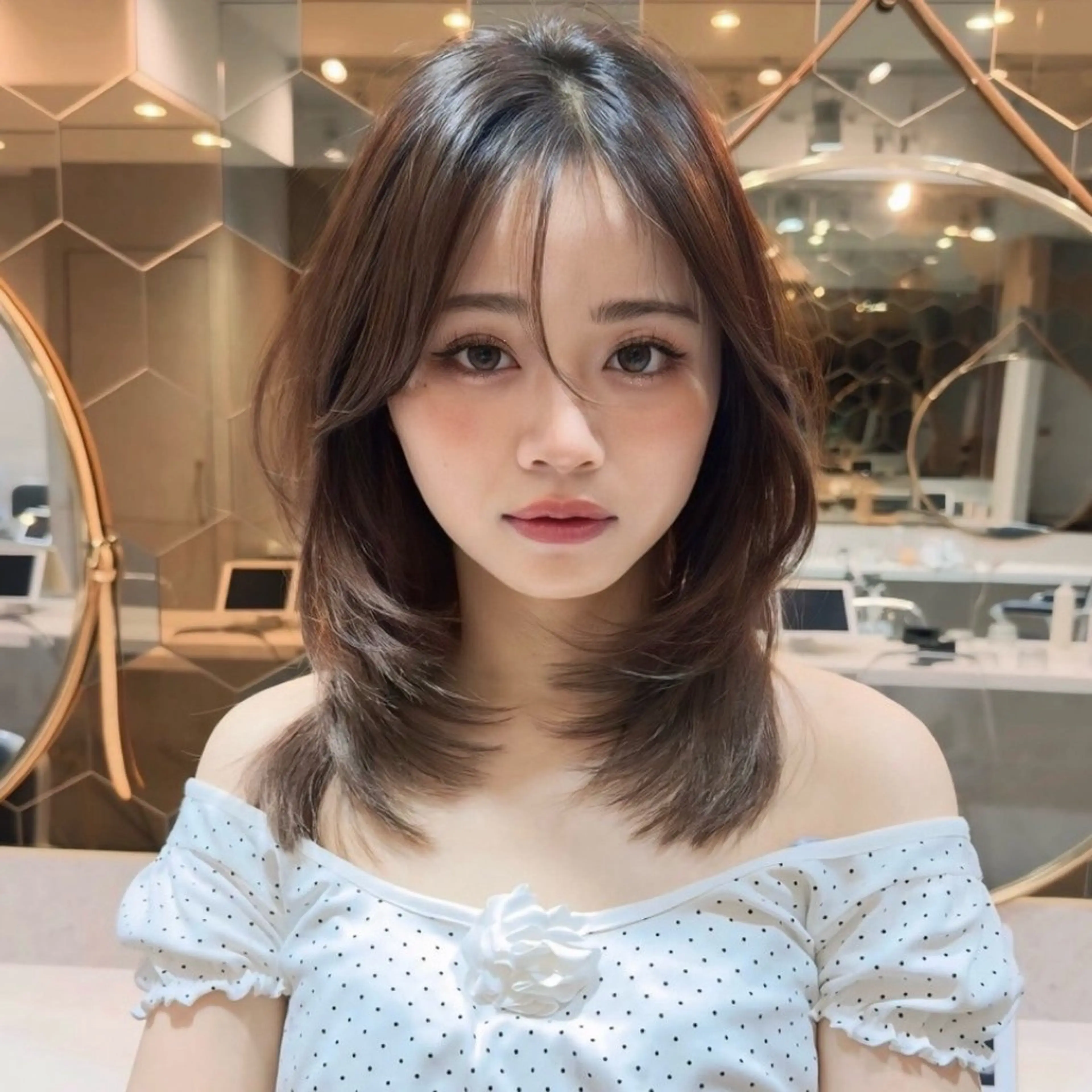 👑【プレミアムケアカラー➕韓国超音波トリートメント（5step）】👩🏼💖（韓国ヘアスタイリング付き🎀）の写真