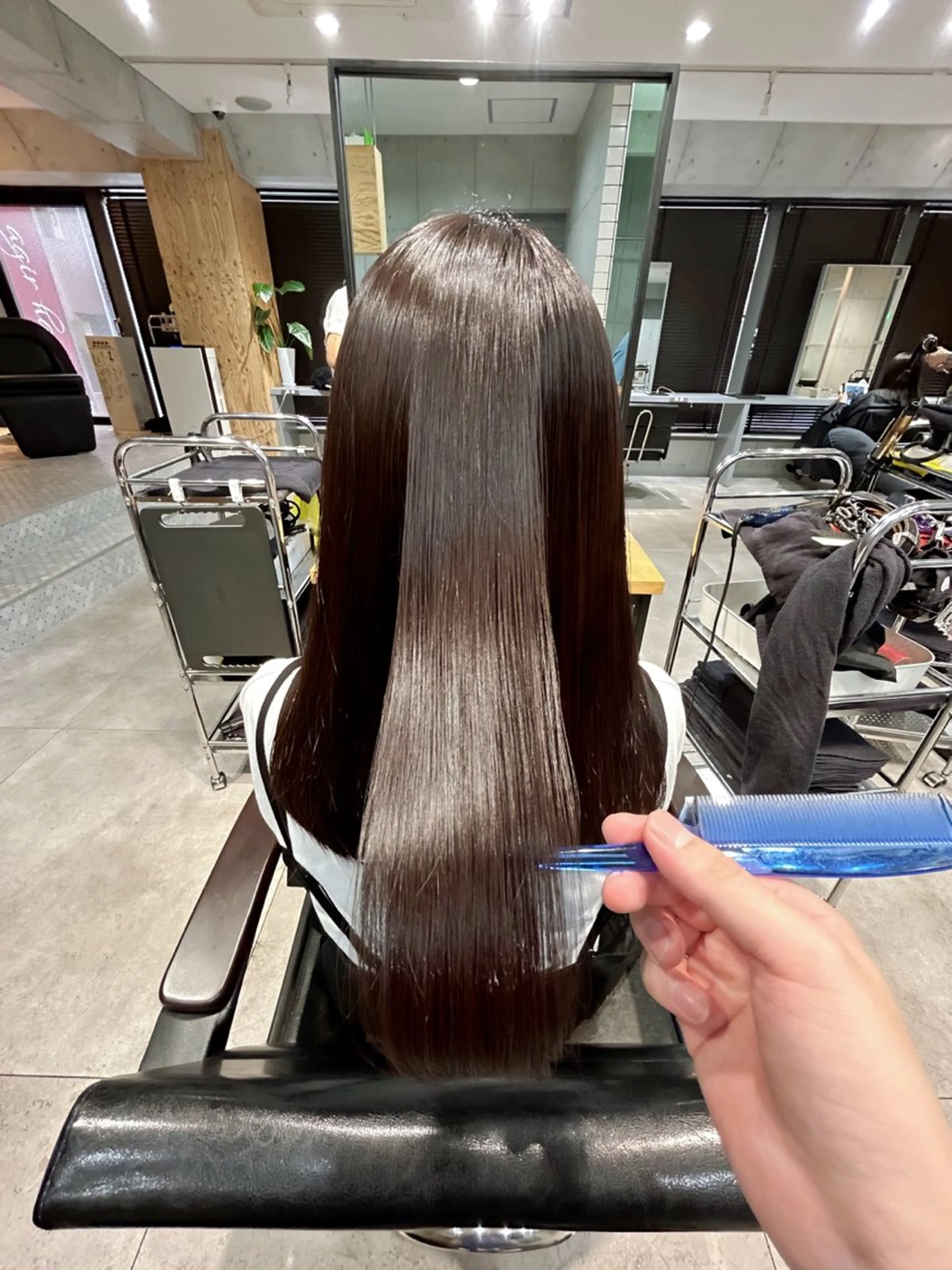 ミディアム カット 縮毛矯正 トリートメント ヘッドスパ ヘアセット 🌈艶髪人気№１🌈 newi池袋店⭐江口のヘアスタイル