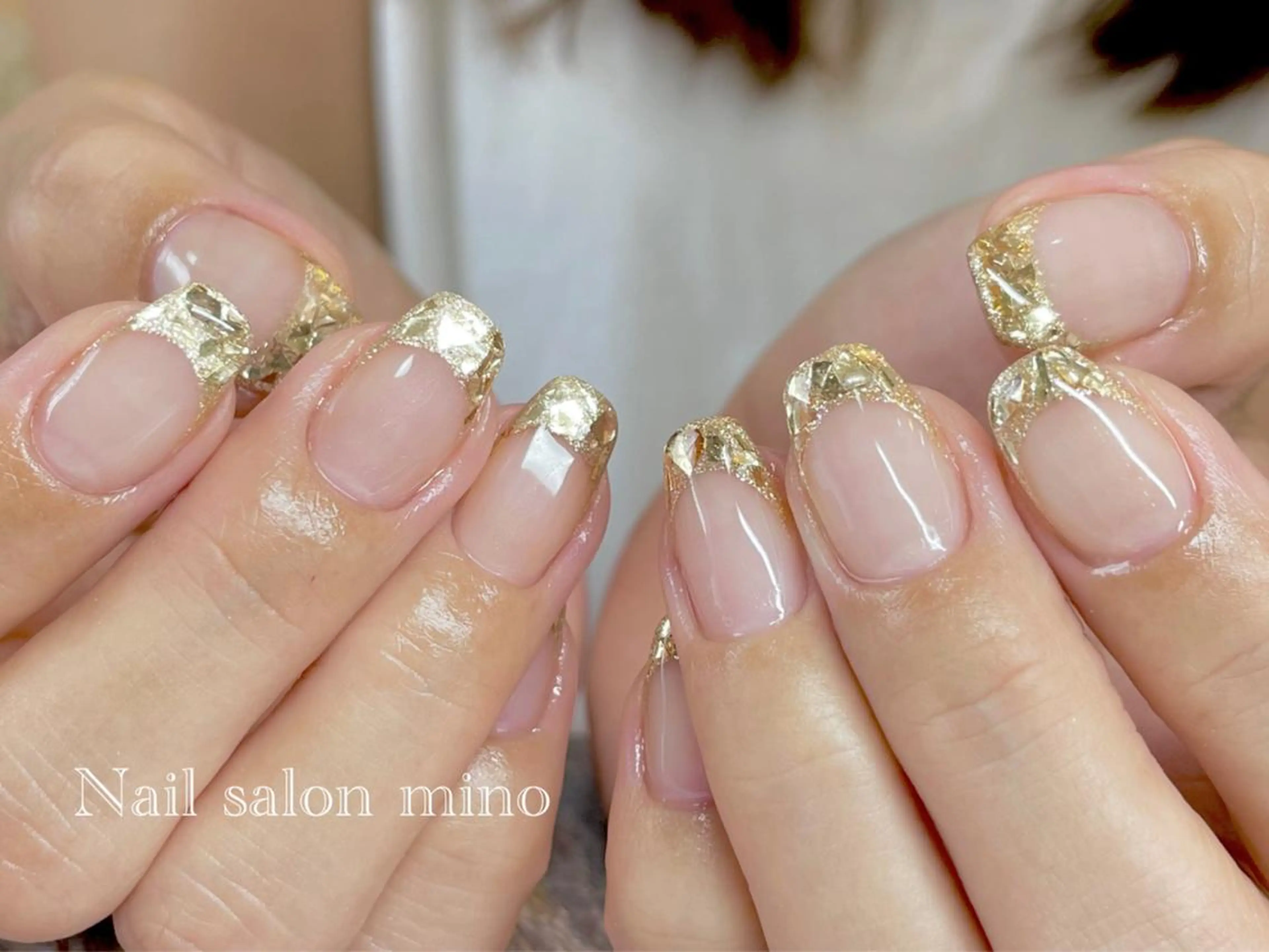 ネイル フレンチネイル シンプルネイル 三野　nail salon minoのネイルデザイン